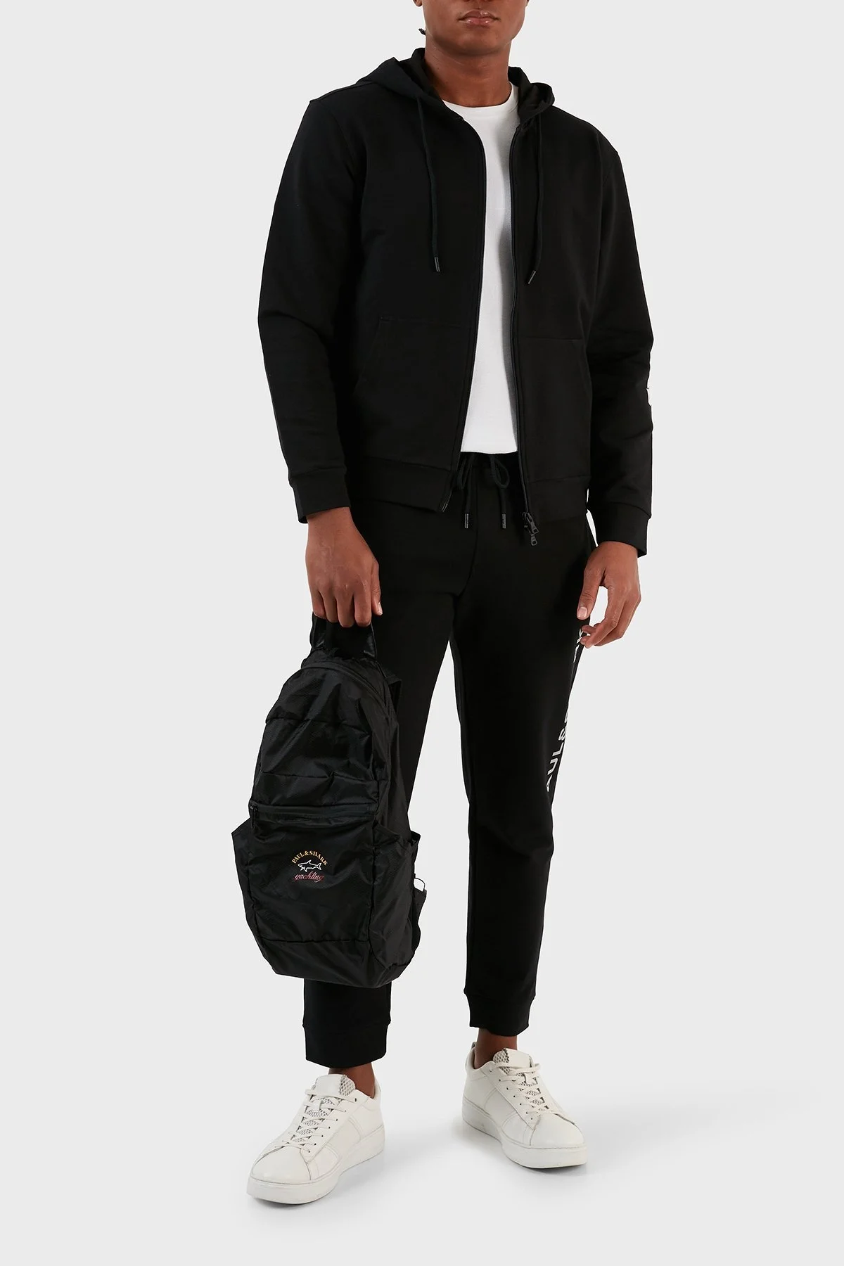 Paul & Shark Pamuklu Regular Fit Kapüşonlu Erkek Eşofman Takımı 12311528 011 SİYAH - 1