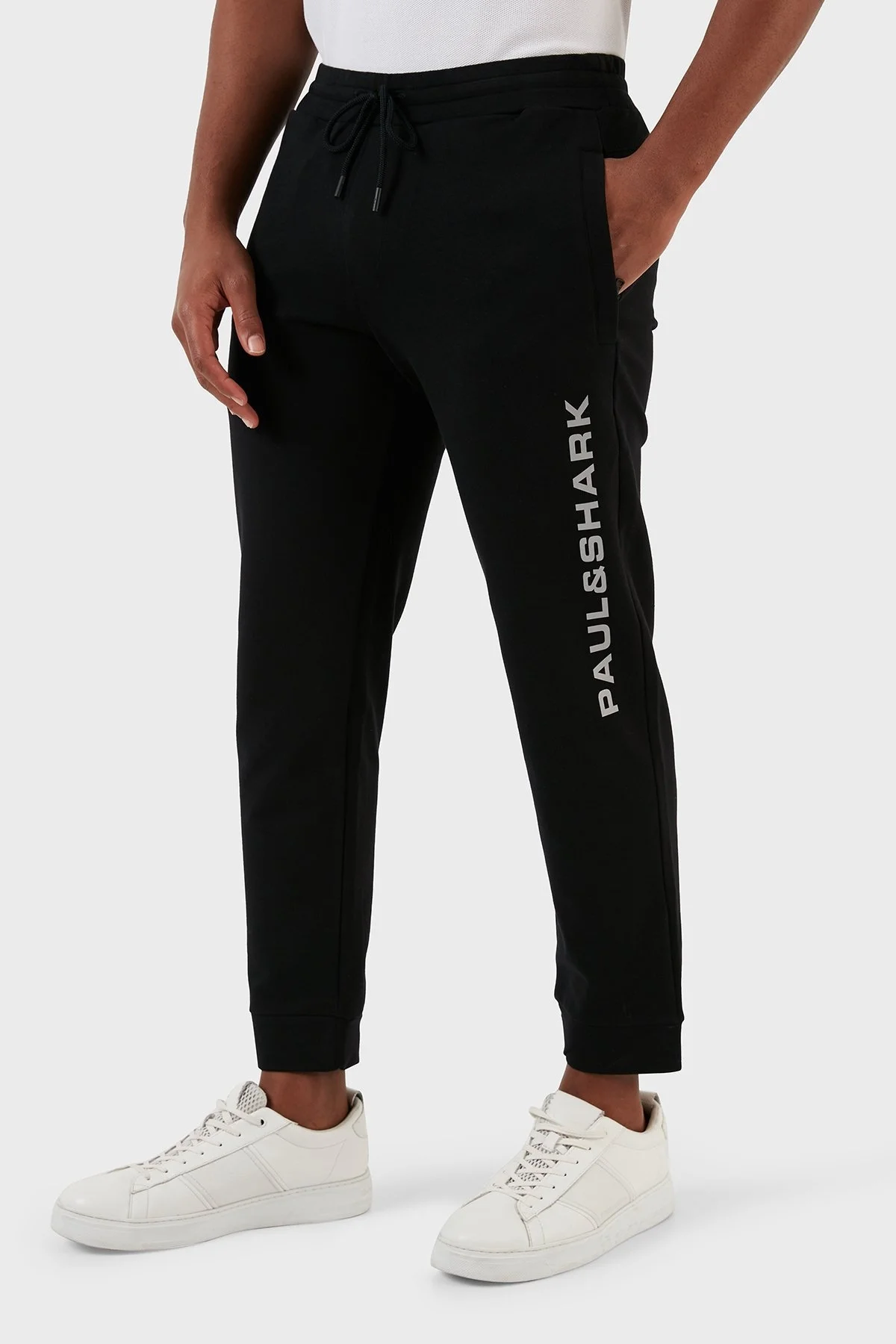 Paul & Shark Pamuklu Regular Fit Kapüşonlu Erkek Eşofman Takımı 12311528 011 SİYAH - 4