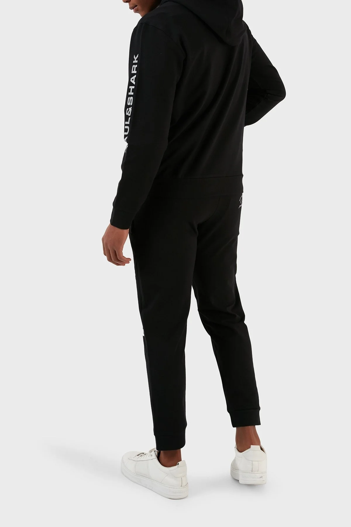 Paul & Shark Pamuklu Regular Fit Kapüşonlu Erkek Eşofman Takımı 12311528 011 SİYAH - 5