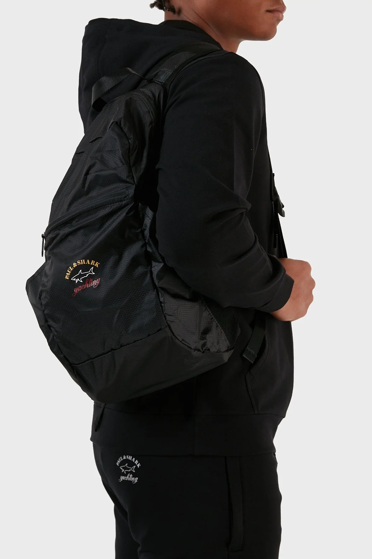 Paul & Shark Pamuklu Regular Fit Kapüşonlu Erkek Eşofman Takımı 12311528 011 SİYAH - 6