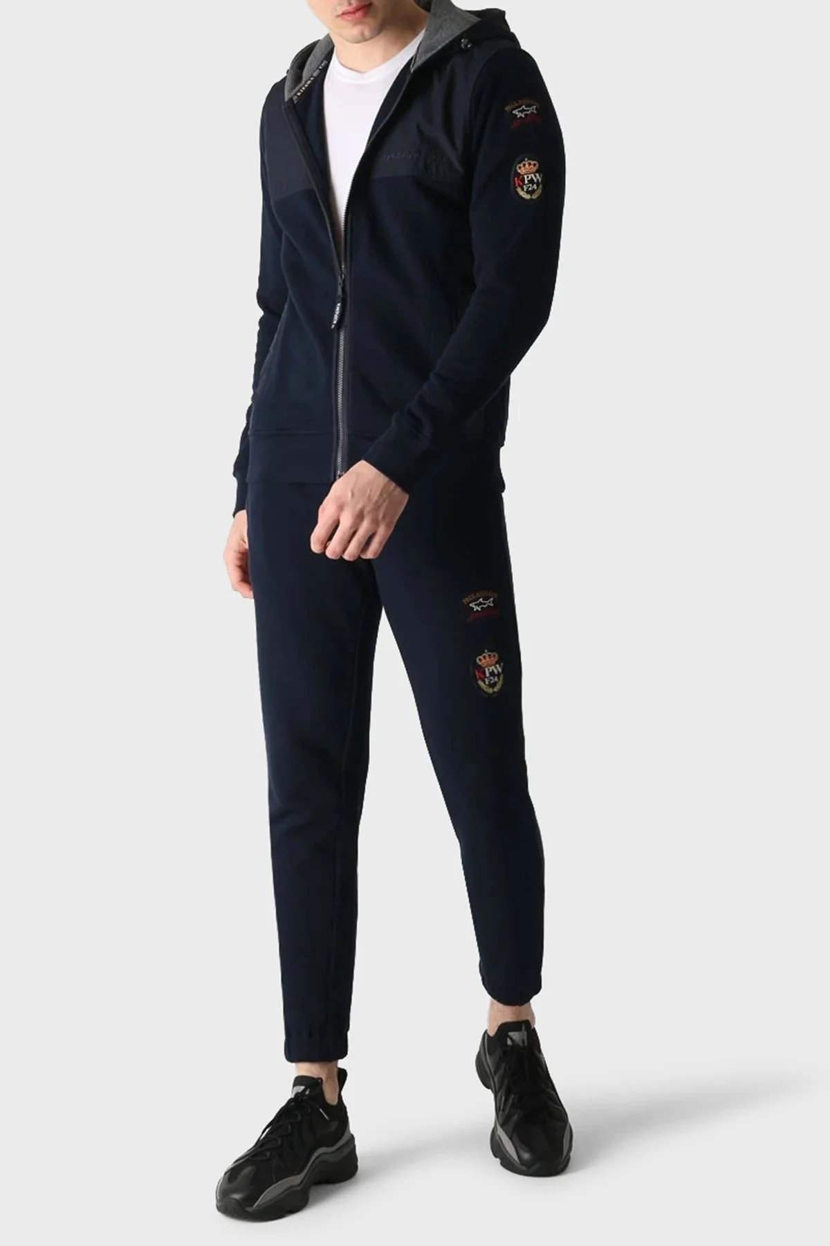 Paul & Shark Pamuklu Regular Fit Kapüşonlu Erkek Eşofman Takımı 12311530 013 LACİVERT - 1