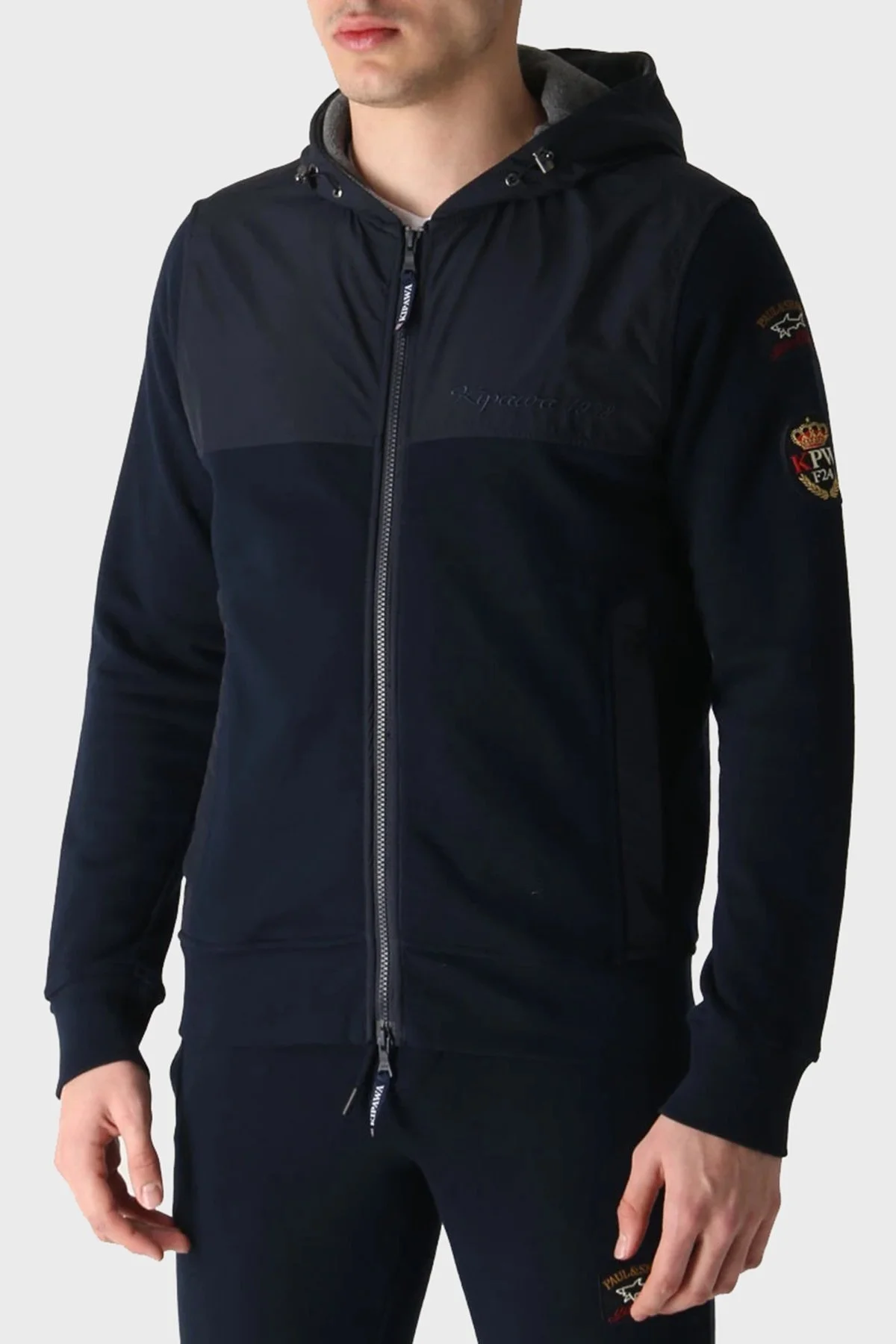 Paul & Shark Pamuklu Regular Fit Kapüşonlu Erkek Eşofman Takımı 12311530 013 LACİVERT - 2