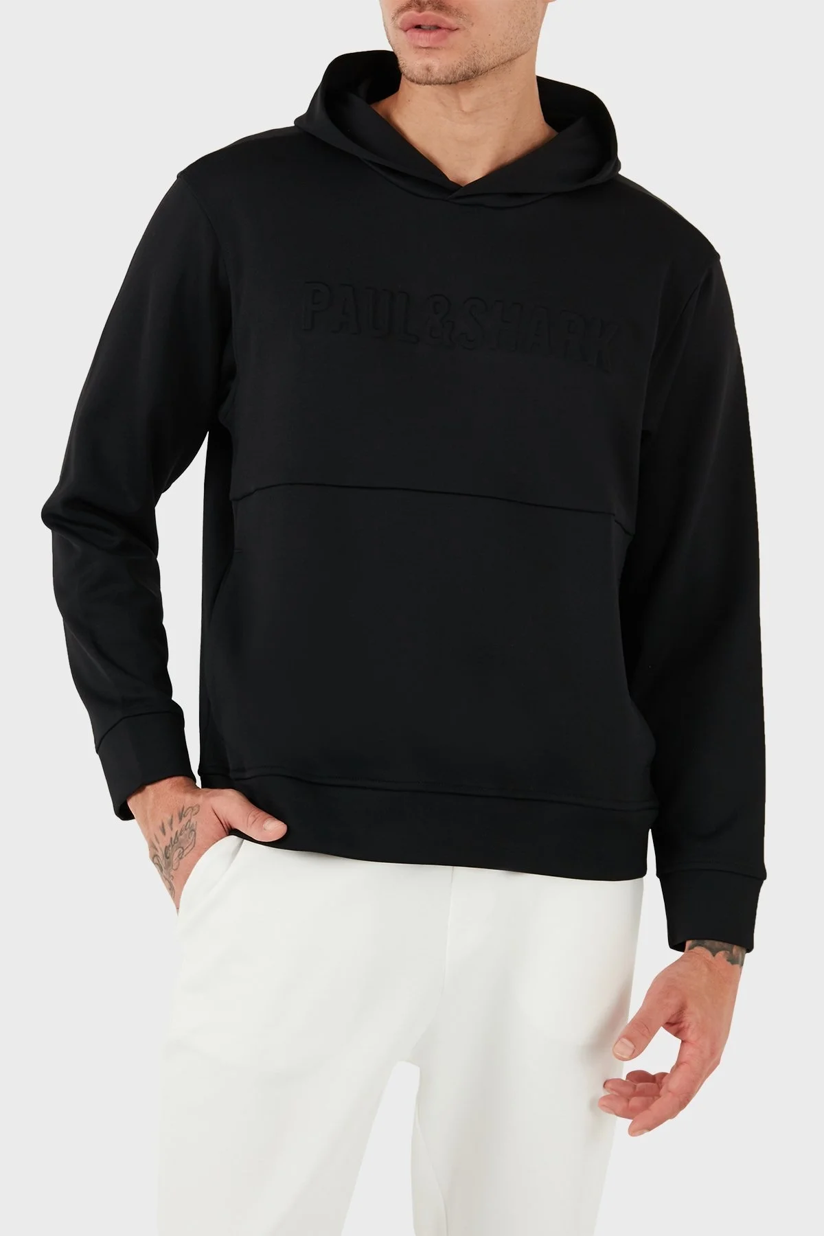 Paul & Shark Pamuklu Regular Fit Kapüşonlu Erkek Sweat 13311811 011 SİYAH - 12