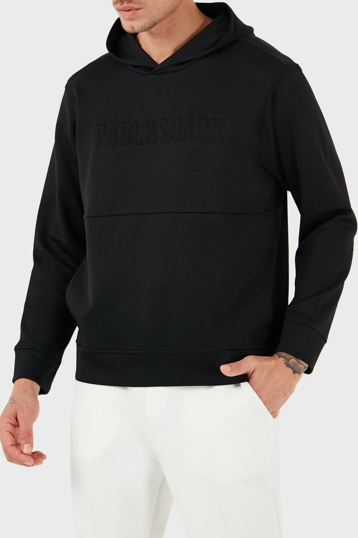Paul & Shark Pamuklu Regular Fit Kapüşonlu Erkek Sweat 13311811 011 SİYAH - 6