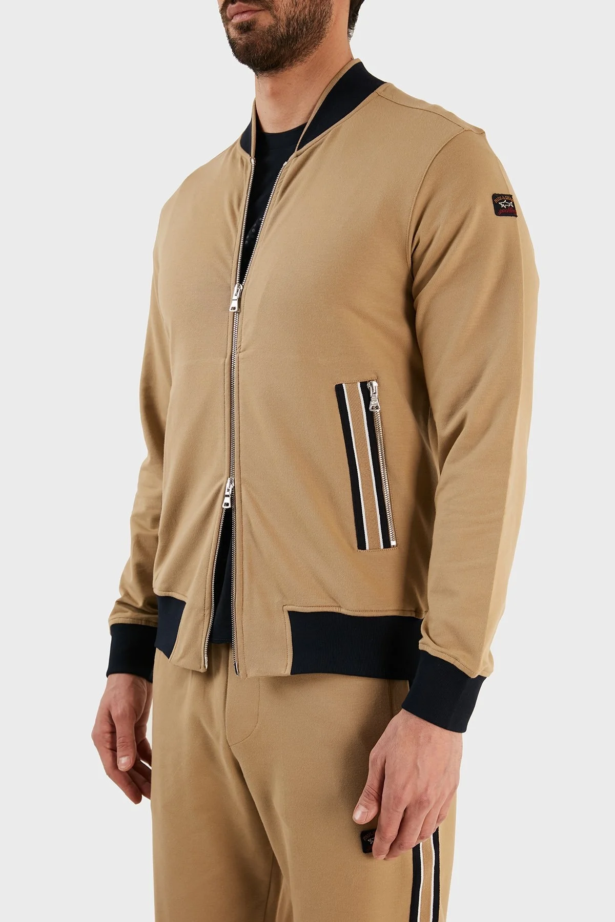 Paul & Shark Pamuklu Regular Fit Kolej Yaka Erkek Eşofman Takımı 12311526 551 BEJ - 2