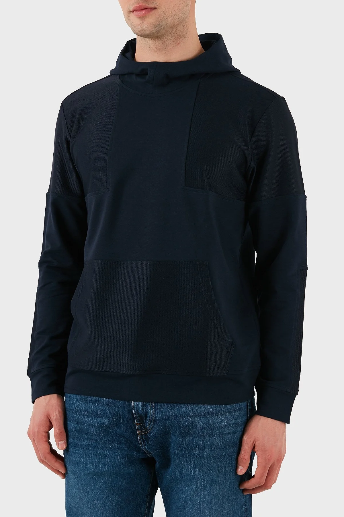 Paul & Shark Pamuklu Regular Fit Logo Detaylı Kapüşon Kanguru Cepli Erkek Sweat 24411912 013 LACİVERT - 4