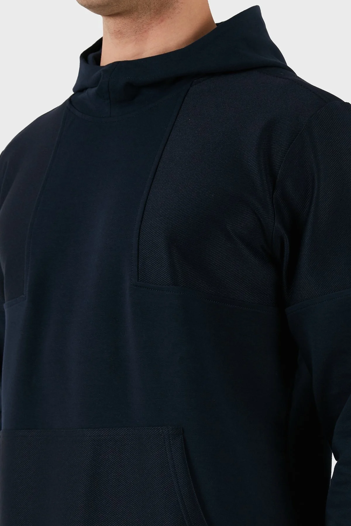 Paul & Shark Pamuklu Regular Fit Logo Detaylı Kapüşon Kanguru Cepli Erkek Sweat 24411912 013 LACİVERT - 5