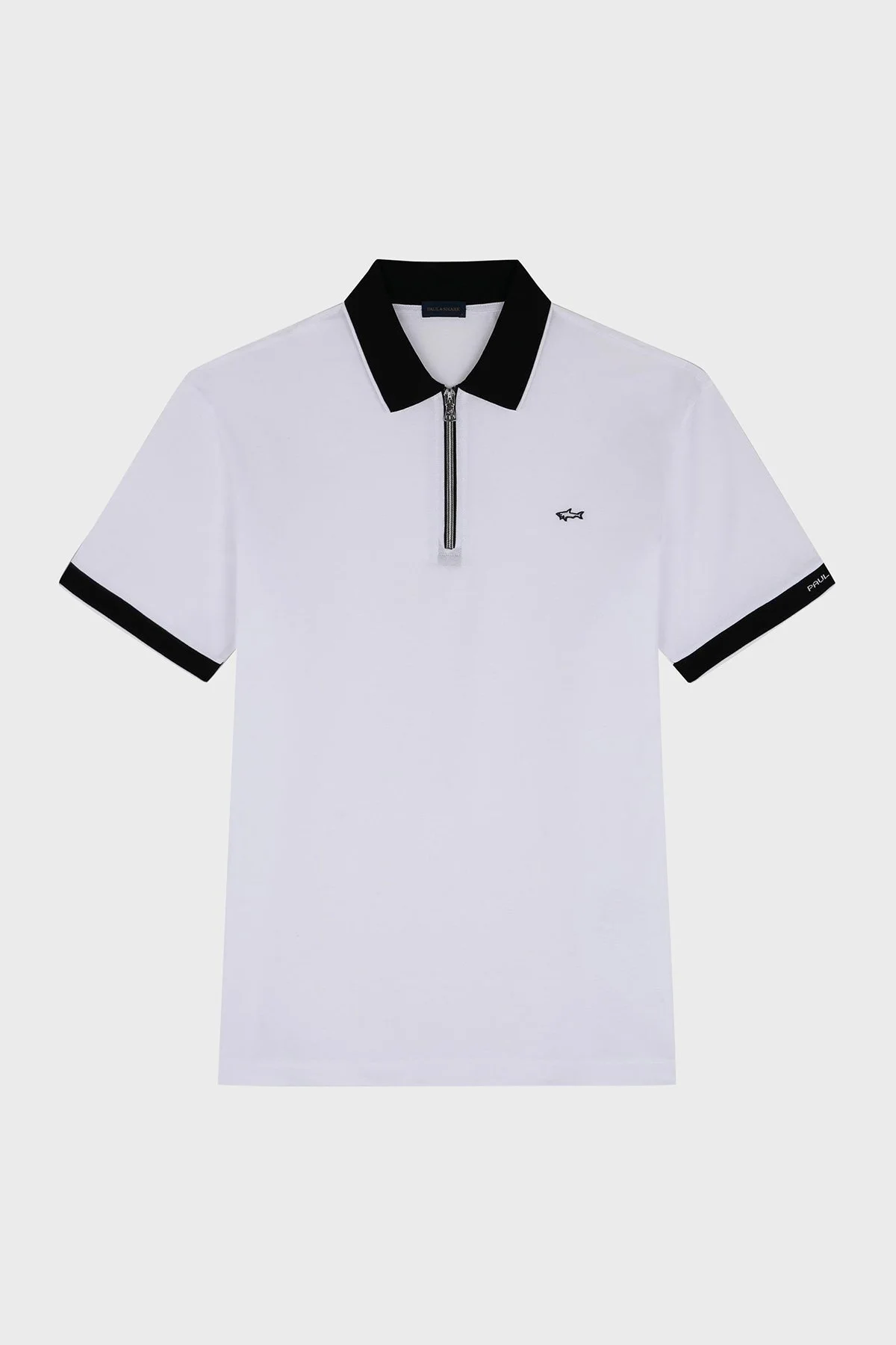 Paul & Shark Pamuklu Regular Fit Yarım Fermuarlı Erkek Polo Yaka T Shirt 24411319 010 BEYAZ - 5