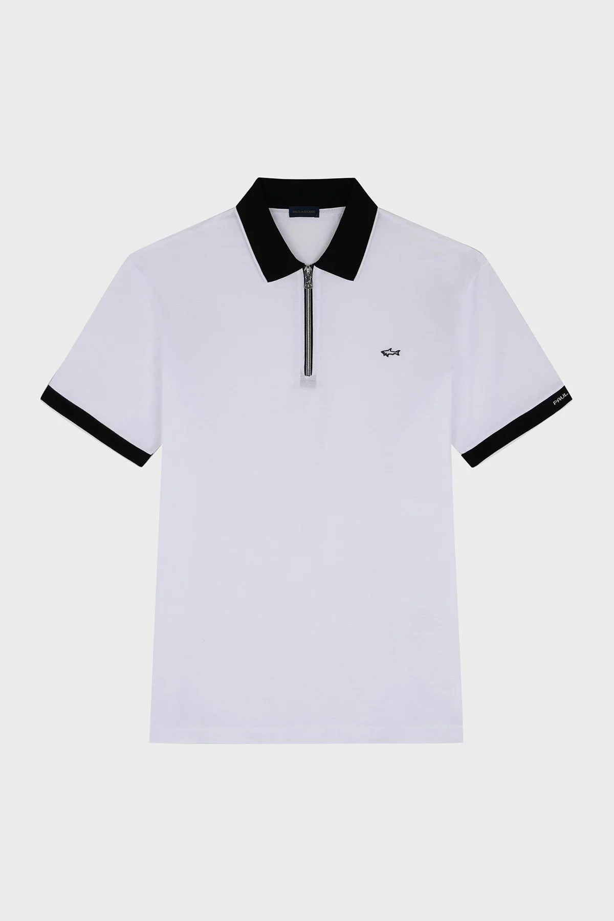 Paul & Shark Pamuklu Regular Fit Yarım Fermuarlı Erkek Polo Yaka T Shirt 24411319 010 BEYAZ - 5