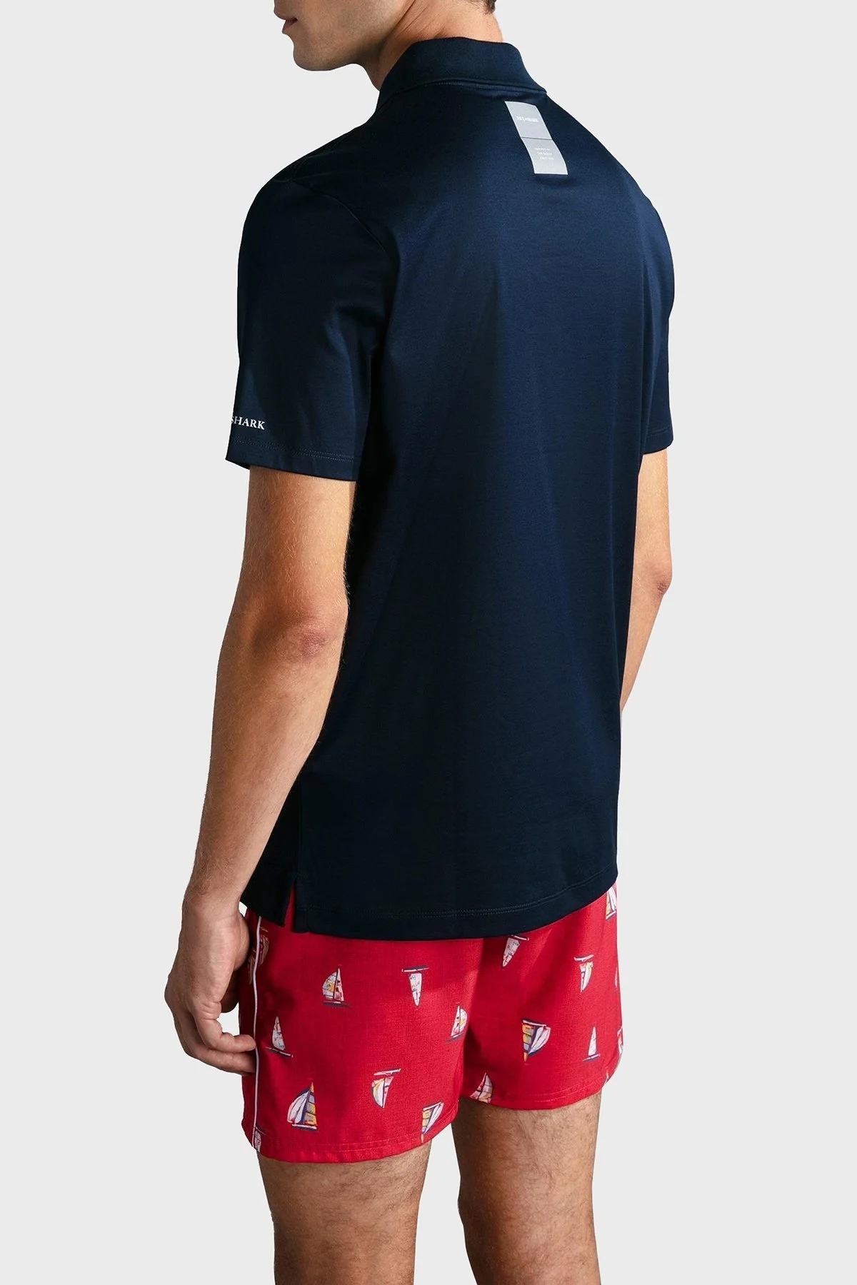 Paul & Shark Pamuklu Regular Fit Yarım Fermuarlı Erkek Polo Yaka T Shirt 24411321 011 SİYAH - 3