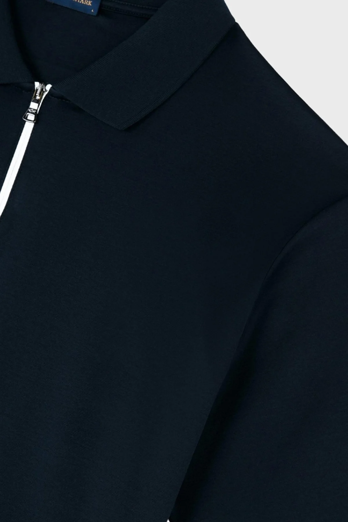 Paul & Shark Pamuklu Regular Fit Yarım Fermuarlı Erkek Polo Yaka T Shirt 24411321 011 SİYAH - 4