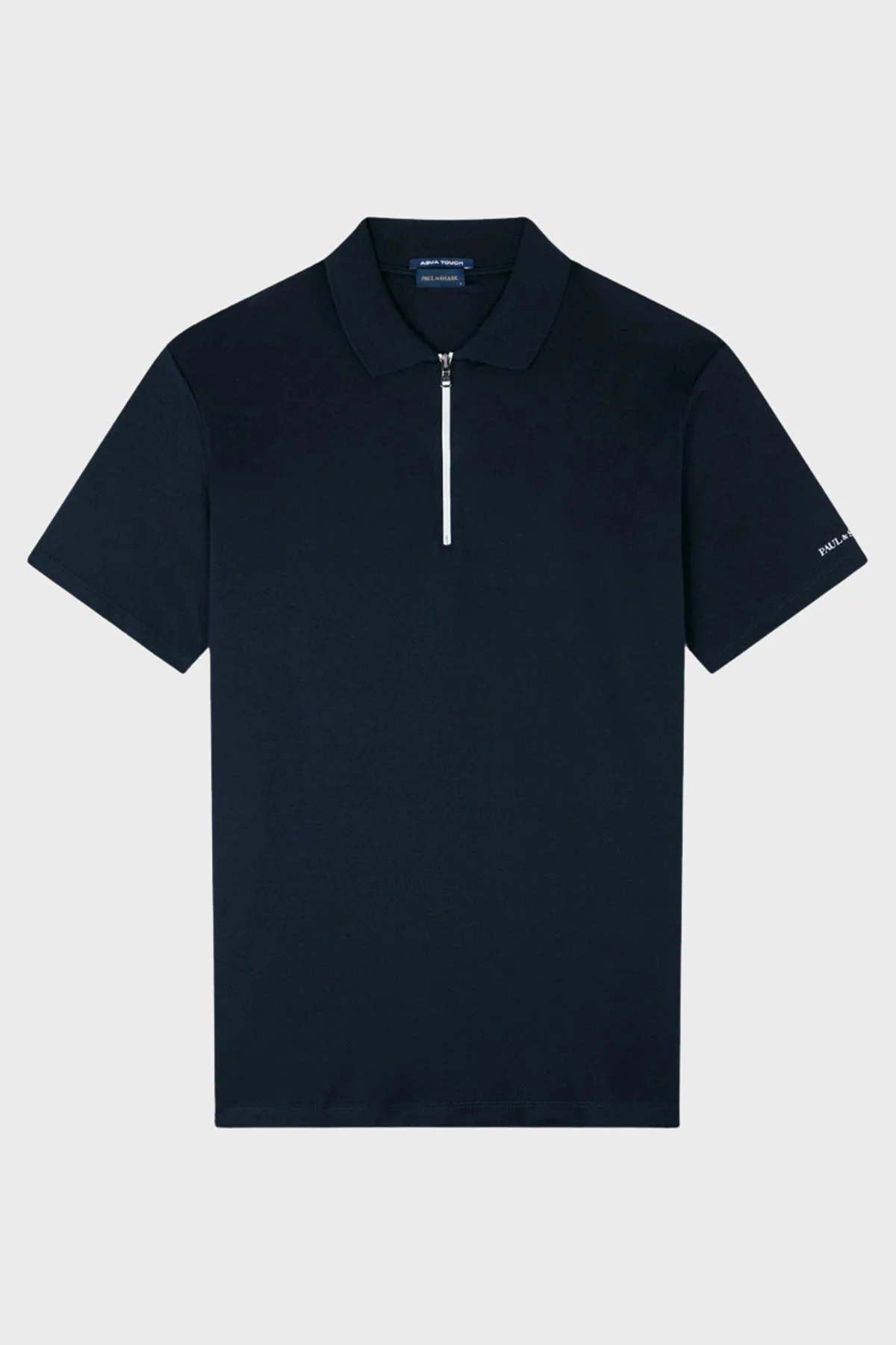 Paul & Shark Pamuklu Regular Fit Yarım Fermuarlı Erkek Polo Yaka T Shirt 24411321 011 SİYAH - 5