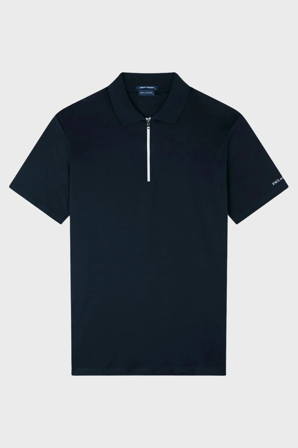 Paul & Shark Pamuklu Regular Fit Yarım Fermuarlı Erkek Polo Yaka T Shirt 24411321 011 SİYAH - 5