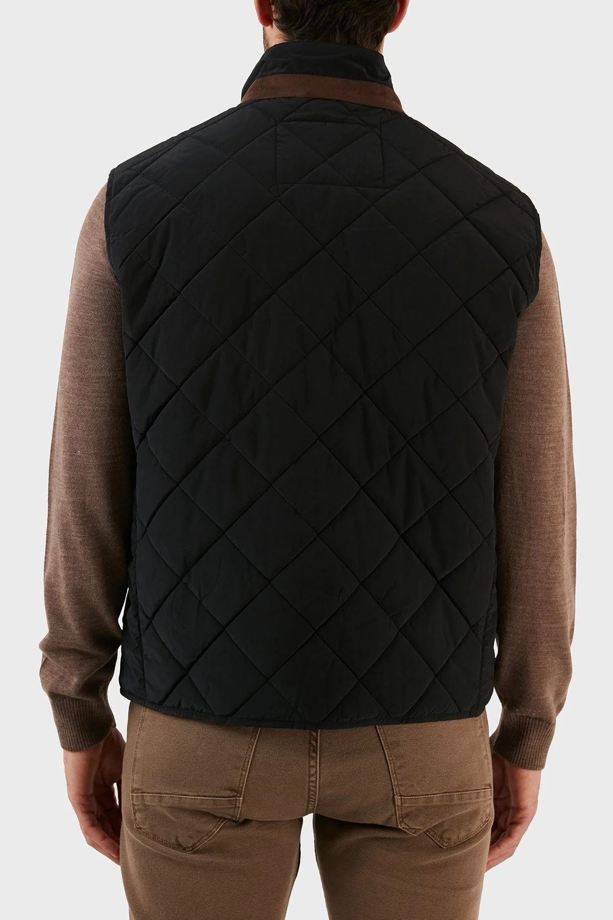 Paul & Shark Regular Fit Dik Yaka Kapitone Erkek Yelek 12312221 011 SİYAH - 6