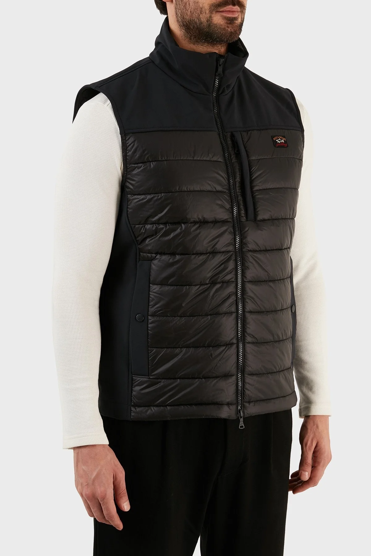 Paul & Shark Regular Fit Dik Yaka Şişme Erkek Yelek 12312108 011 SİYAH - 2