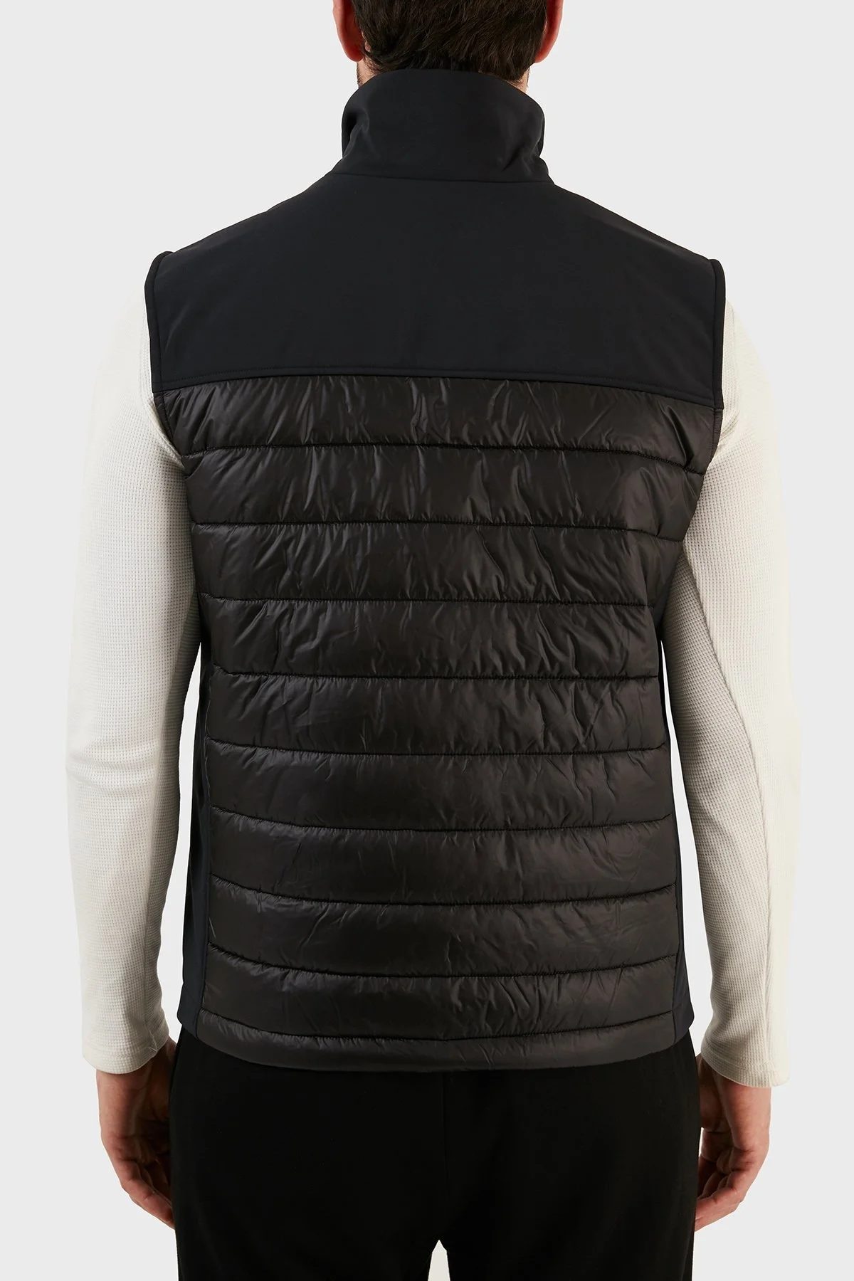 Paul & Shark Regular Fit Dik Yaka Şişme Erkek Yelek 12312108 011 SİYAH - 6