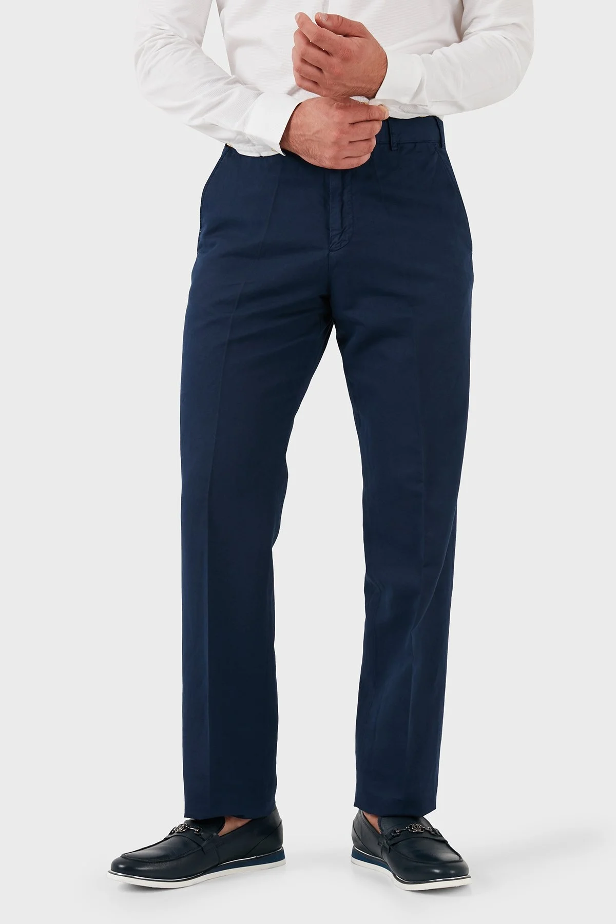 Paul Shark Regular Fit Düz Paça Klasik Kumaş Erkek Pantolon P15P044 613 LACİVERT - 8