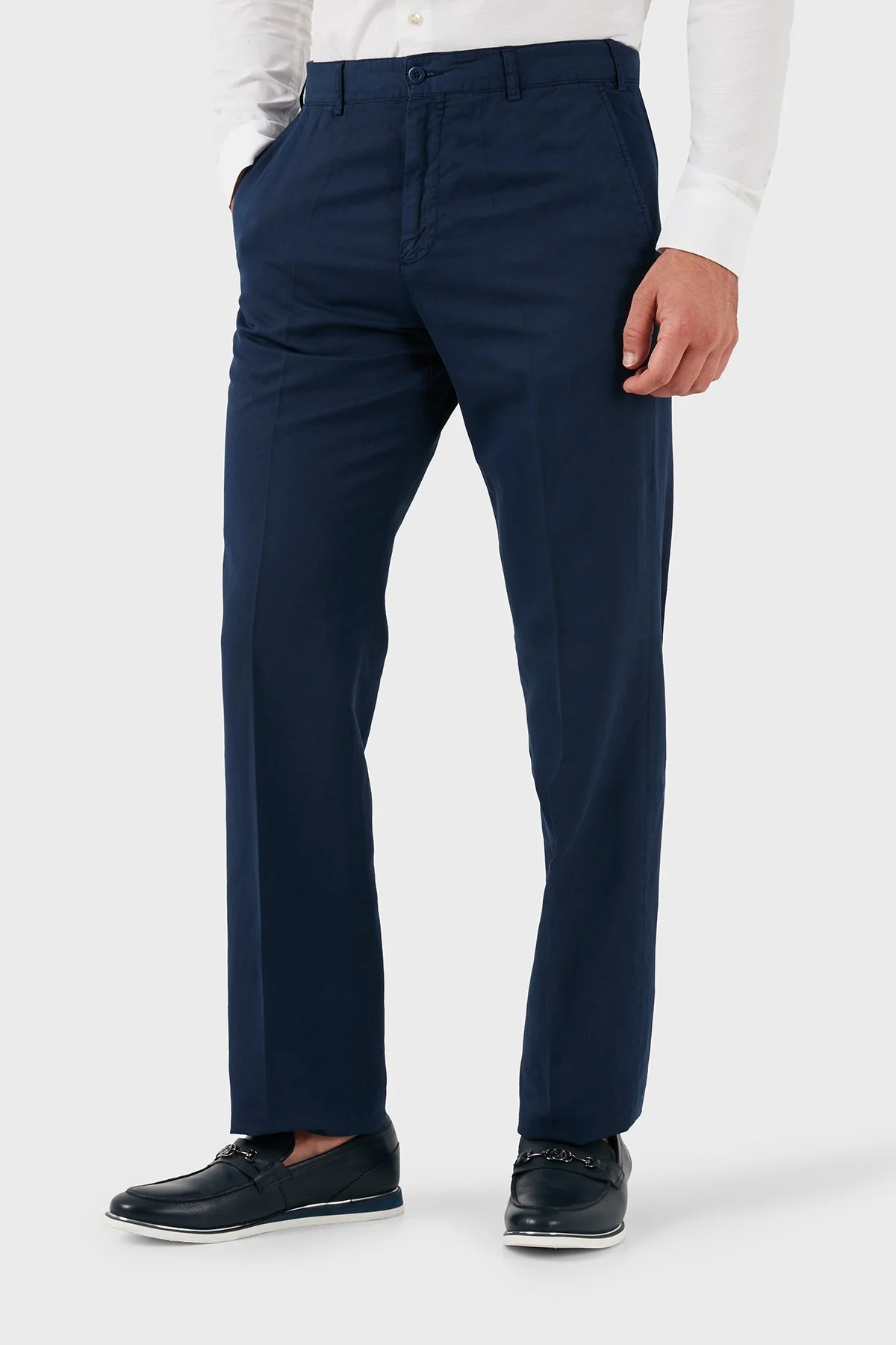 Paul Shark Regular Fit Düz Paça Klasik Kumaş Erkek Pantolon P15P044 613 LACİVERT - 10