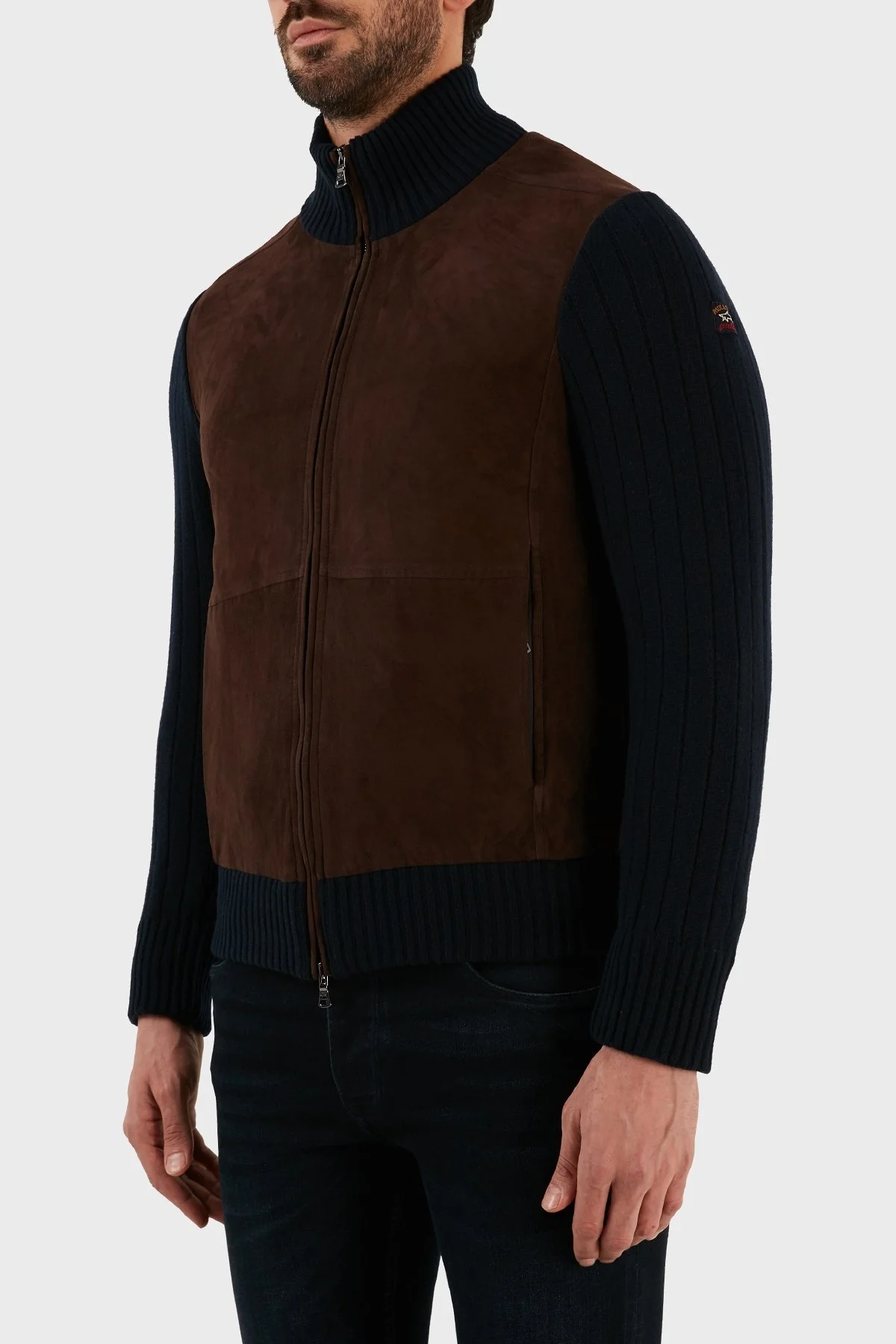 Paul & Shark Yün ve Kaşmir Karışımlı Regular Fit Dik Yaka Erkek Hırka 12311253 050 LACİVERT - 2