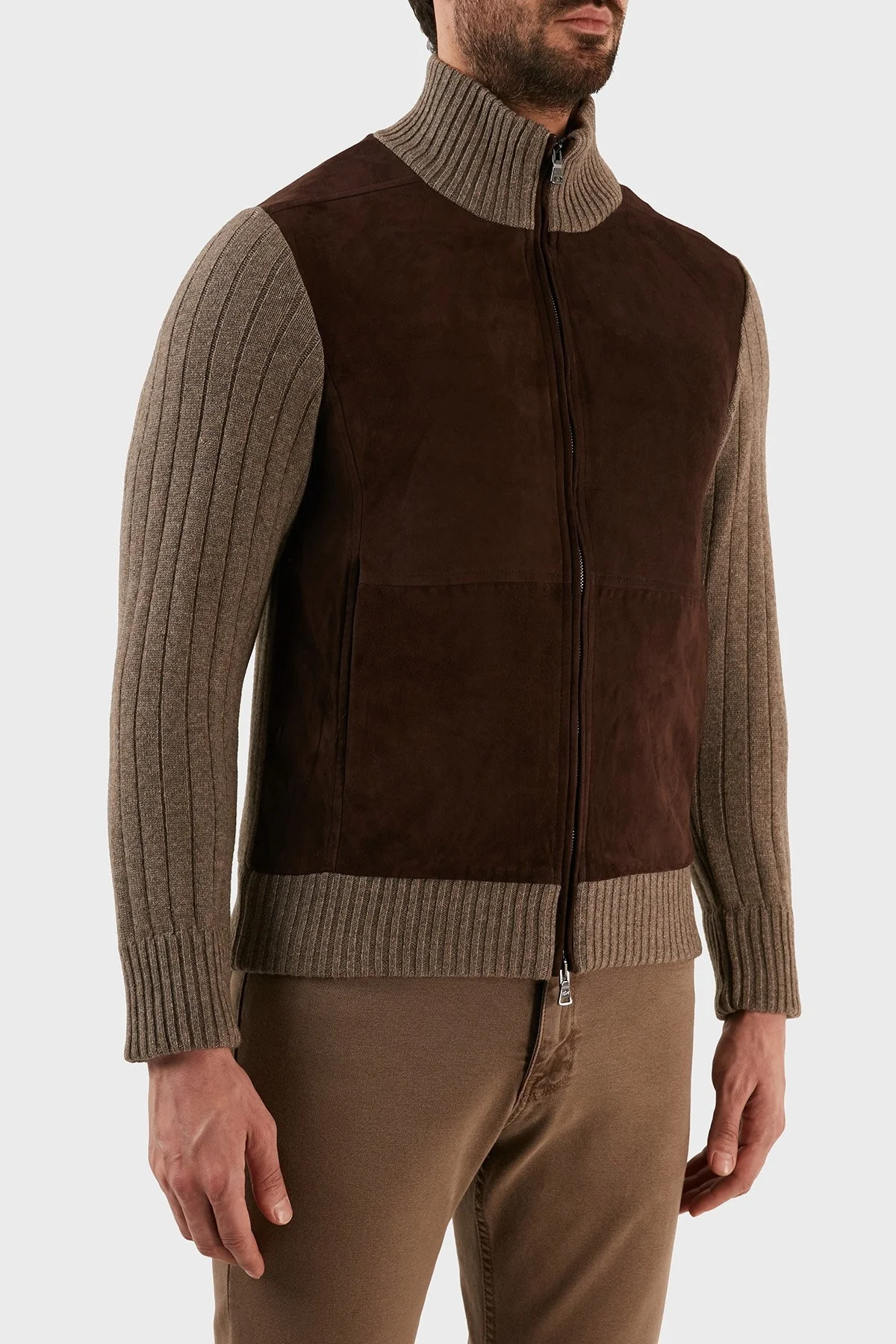 Paul & Shark Yün ve Kaşmir Karışımlı Regular Fit Dik Yaka Erkek Hırka 12311253 120 CAMEL - 3