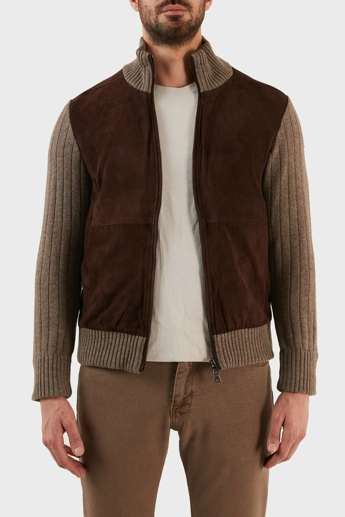 Paul & Shark Yün ve Kaşmir Karışımlı Regular Fit Dik Yaka Erkek Hırka 12311253 120 CAMEL - 4