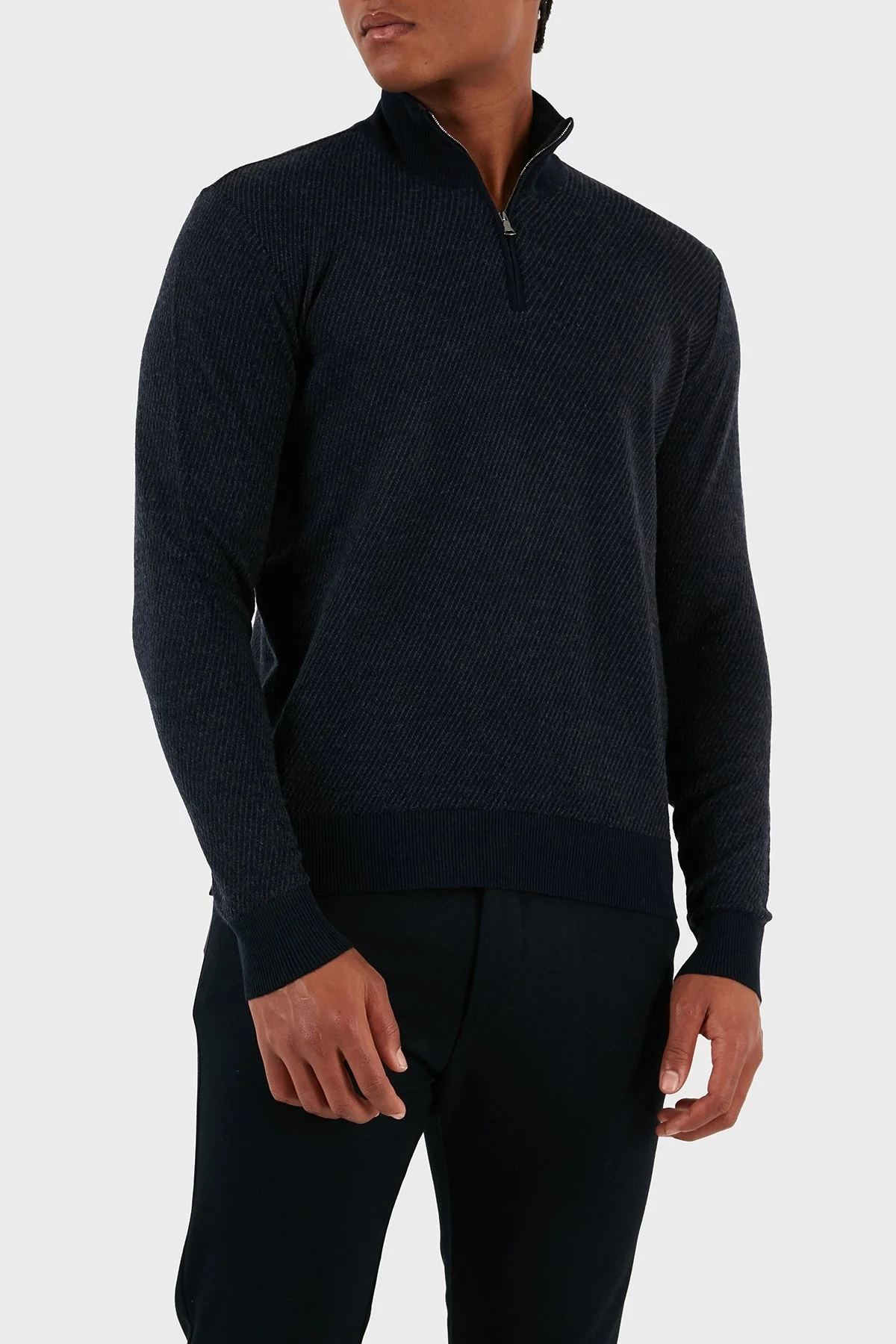 Paul & Shark Yün ve Kaşmir Karışımlı Regular Fit Erkek Kazak 12311108 318 ANTRASİT - 3