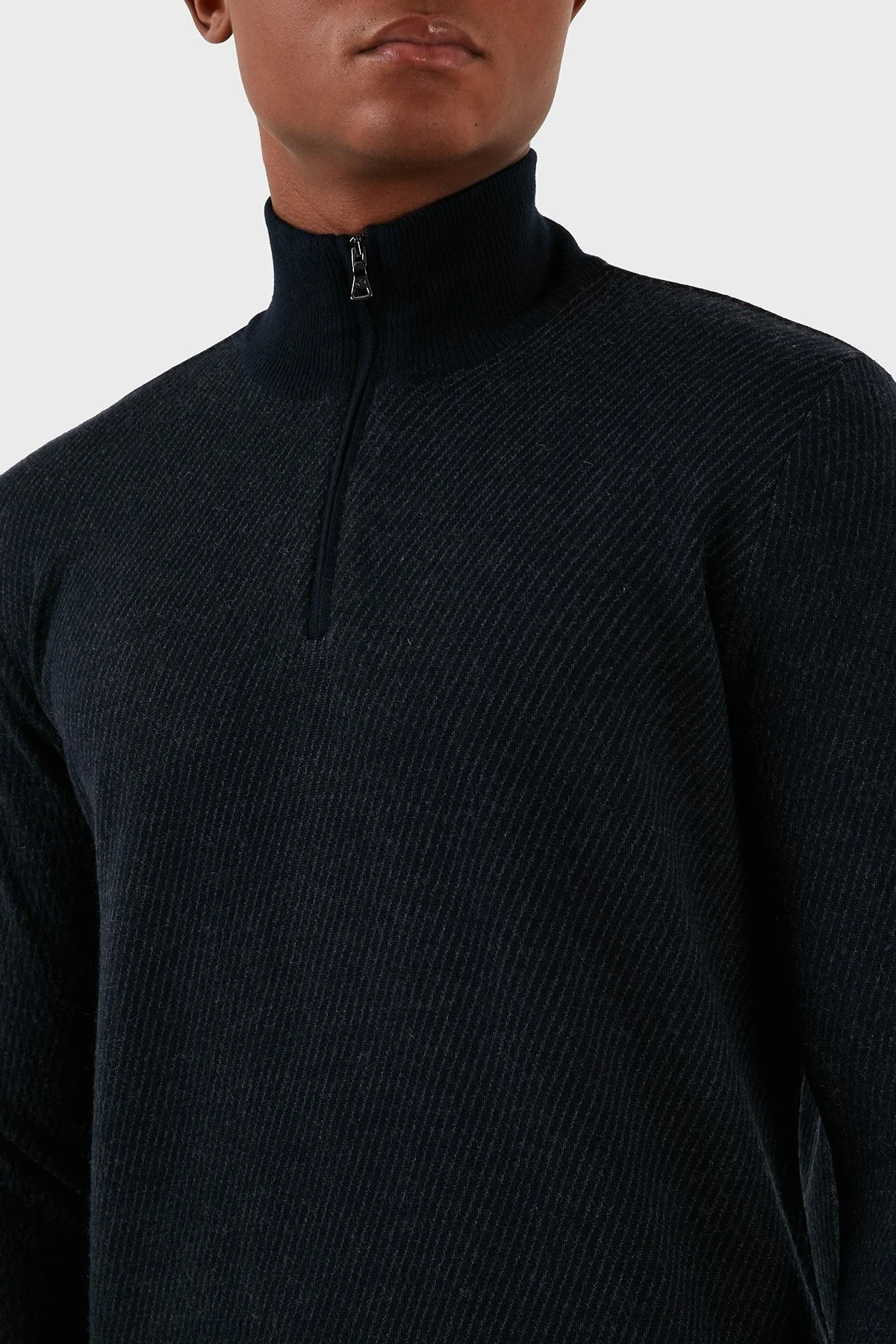 Paul & Shark Yün ve Kaşmir Karışımlı Regular Fit Erkek Kazak 12311108 318 ANTRASİT - 5