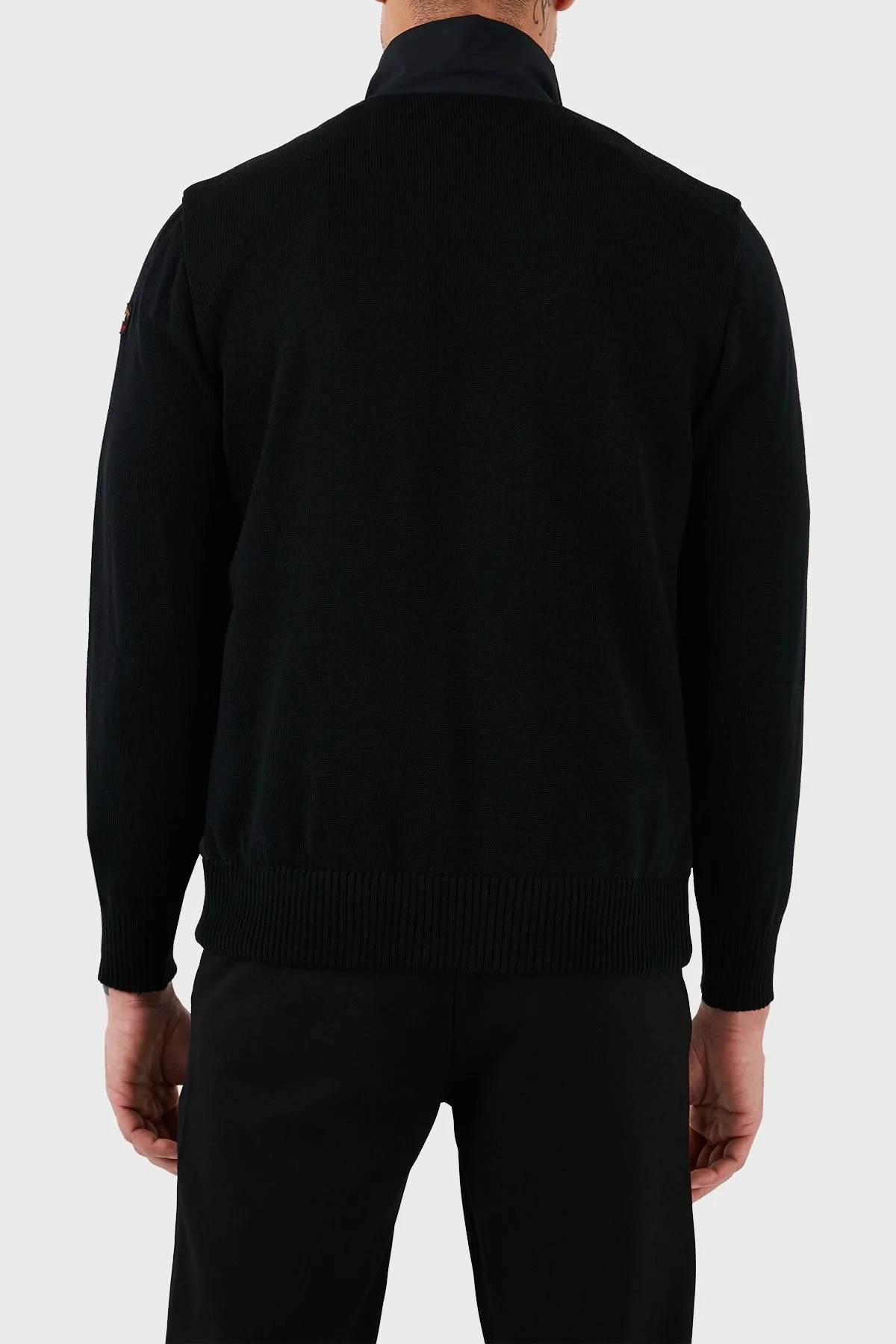 Paul & Shark Yünlü Dik Yaka Su ve Rüzgar Geçirmez Regular Fit Fermuarlı Cepli Erkek Ceket 12311222 011 SİYAH - 3