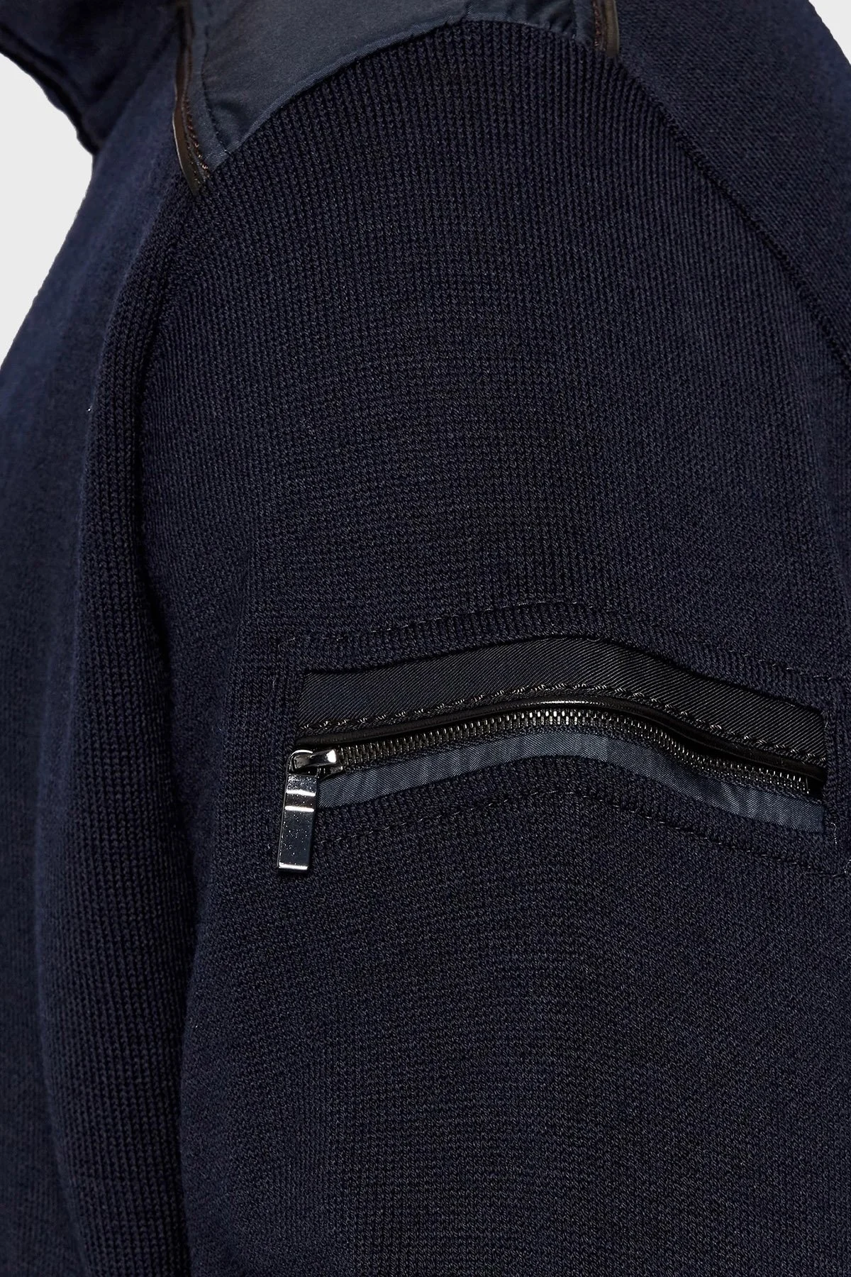 Paul & Shark Yünlü Regular Fit Yarım Fermuarlı Dik Yaka Erkek Sweat 11311102 050 LACİVERT - 3