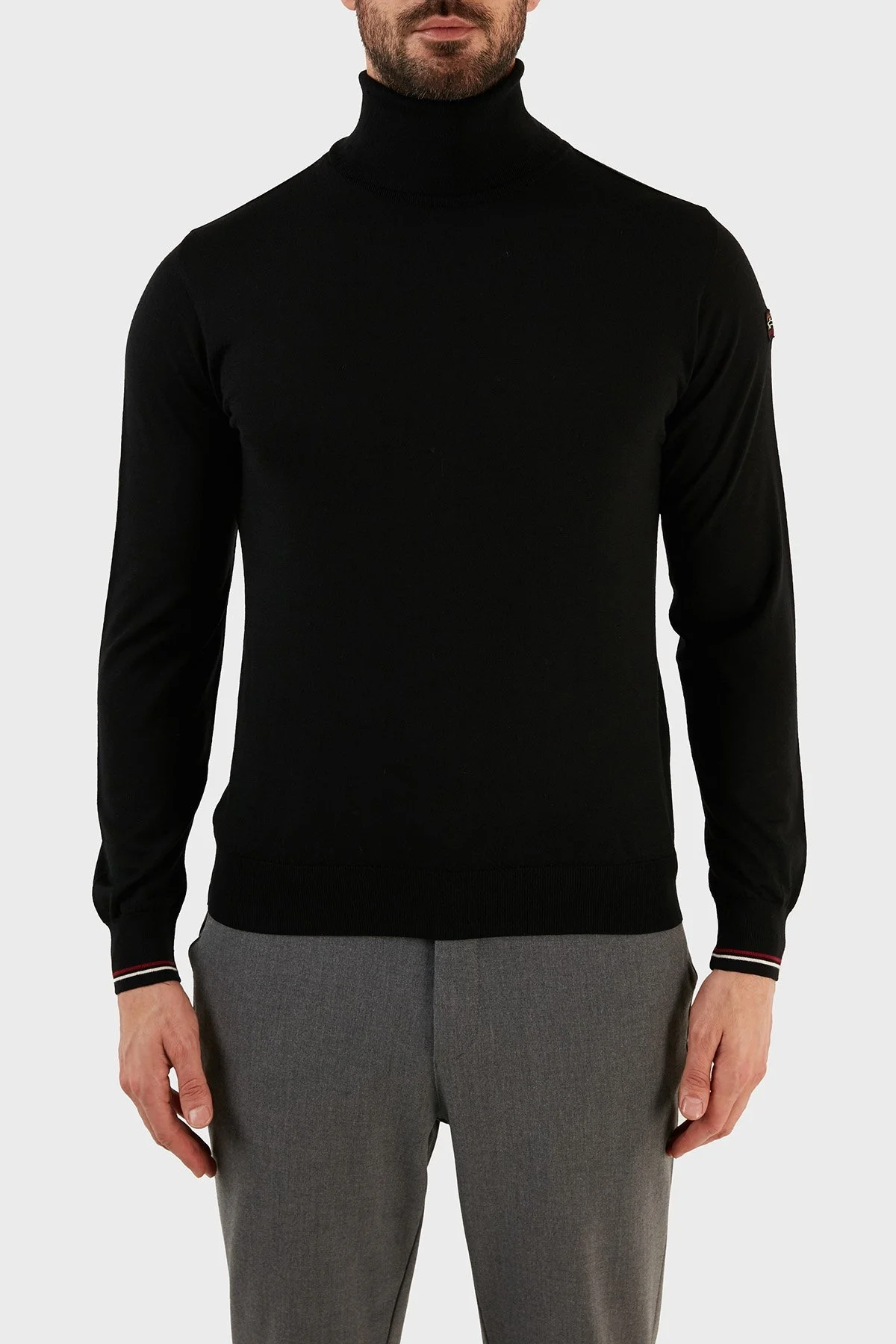 Paul & Shark Yünlü Relaxed Fit Balıkçı Yaka Erkek Kazak 12311302 011 SİYAH - 1