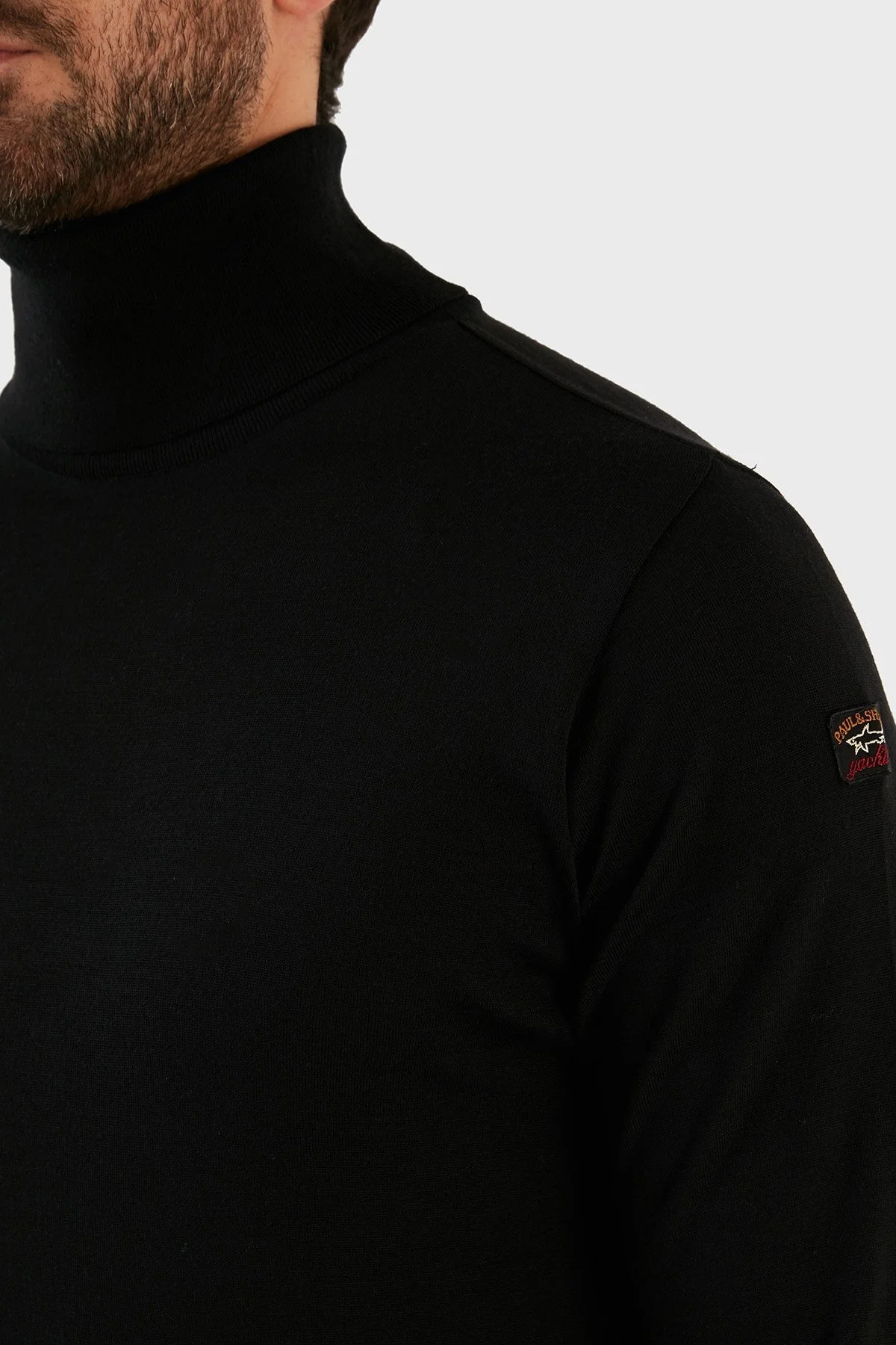 Paul & Shark Yünlü Relaxed Fit Balıkçı Yaka Erkek Kazak 12311302 011 SİYAH - 5