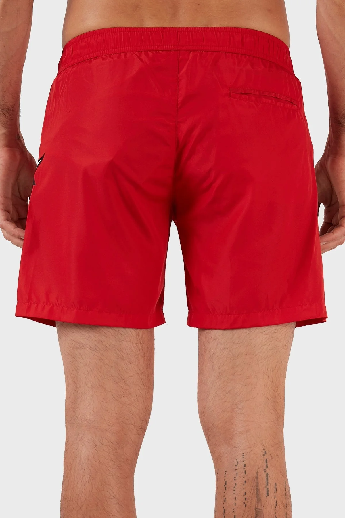 Philipp Plein Deniz Şortu Belden Bağlamalı Erkek Mayo Short CUPP06M0152 KIRMIZI - 5