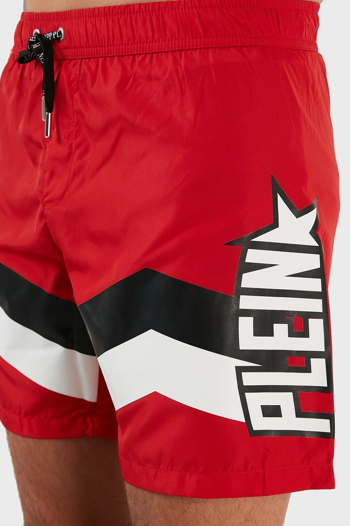 Philipp Plein Deniz Şortu Belden Bağlamalı Erkek Mayo Short CUPP06M0152 KIRMIZI - 6