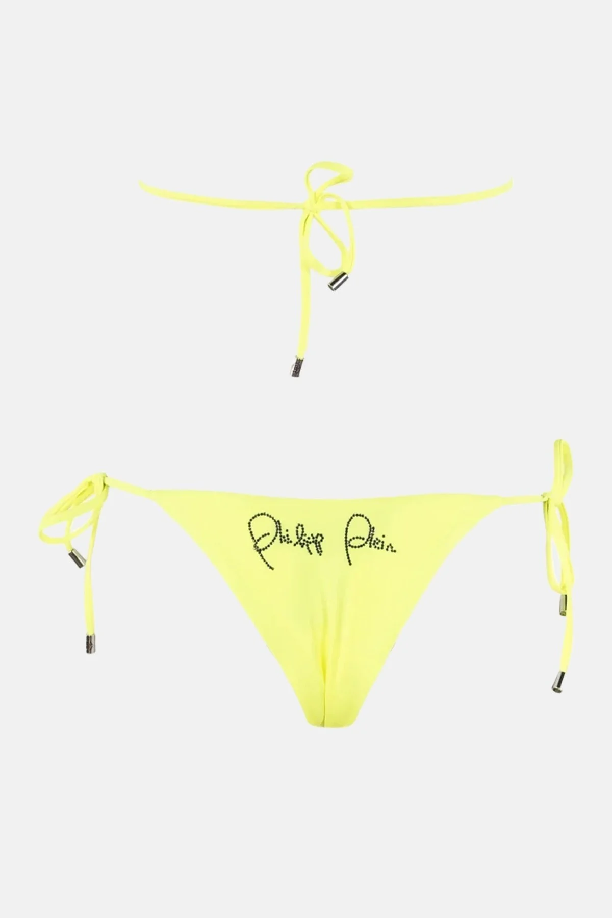 Philipp Plein İpli Bağlamalı Taşlı Logo Süslemeli Bayan Bikini CDPPT1030 FISTIK YEŞİL - 6