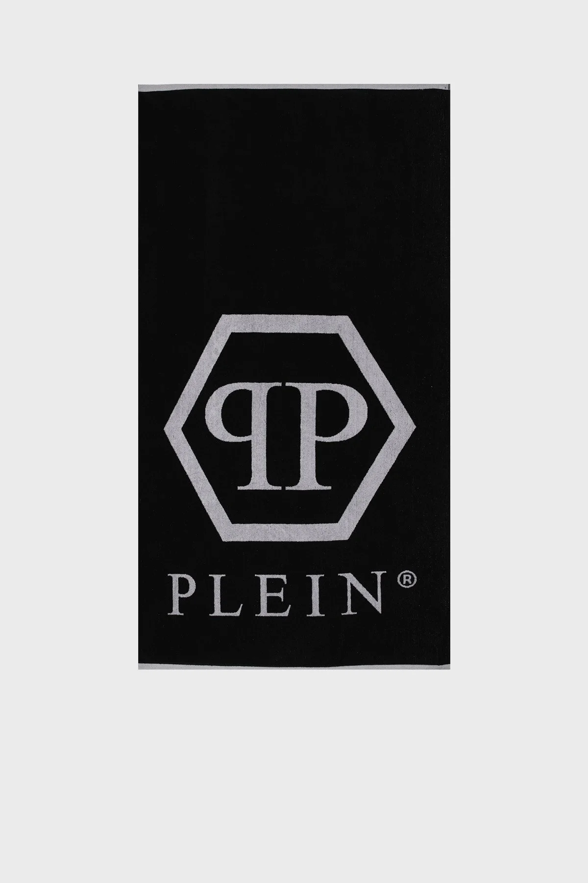 Philipp Plein Logolu % 100 Yumuşak Pamuklu Unisex Plaj Havlusu TMPP0199 SİYAH - 1
