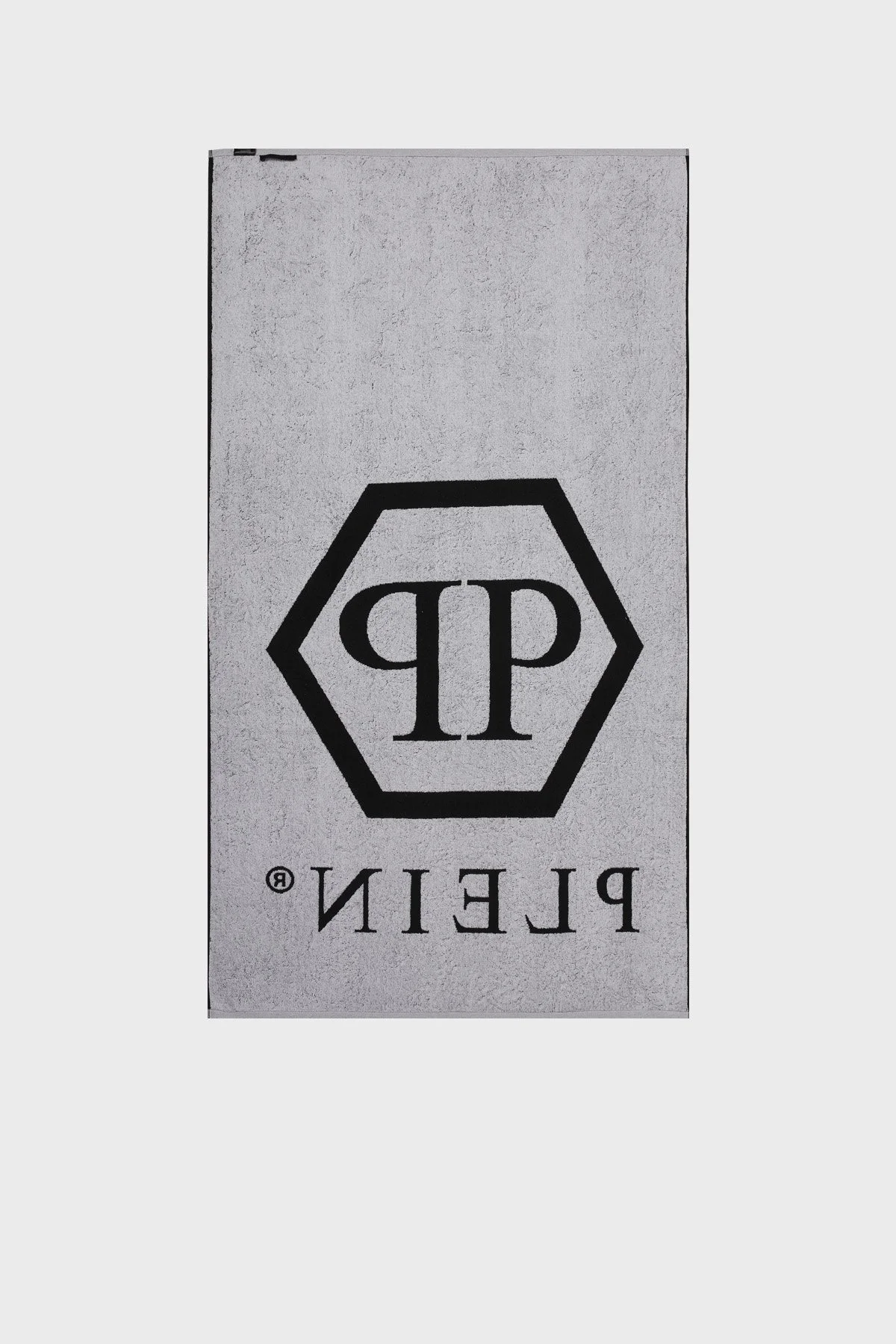 Philipp Plein Logolu % 100 Yumuşak Pamuklu Unisex Plaj Havlusu TMPP0199 SİYAH - 2