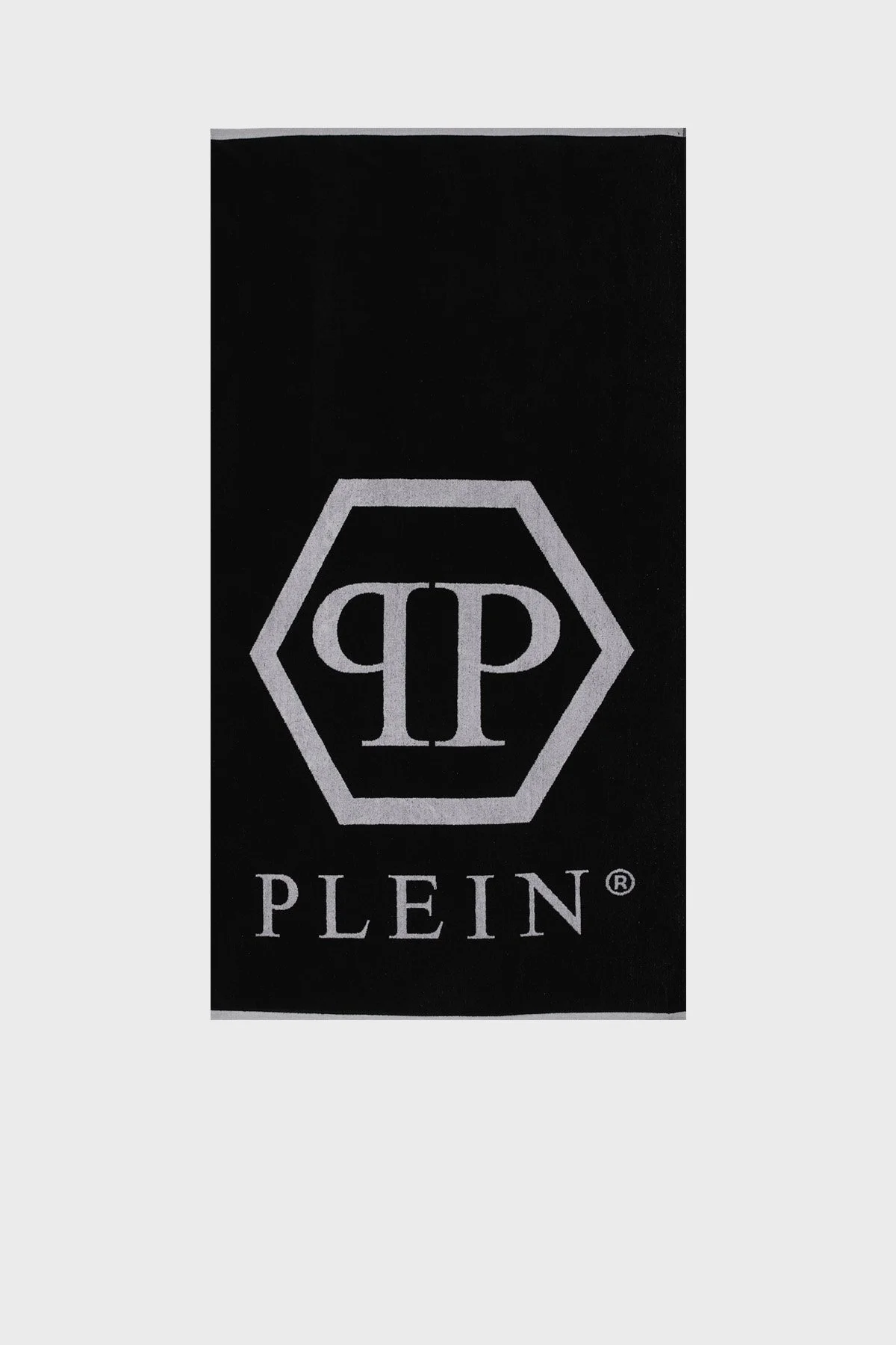 Philipp Plein Logolu % 100 Yumuşak Pamuklu Unisex Plaj Havlusu TMPP0199 SİYAH - 1
