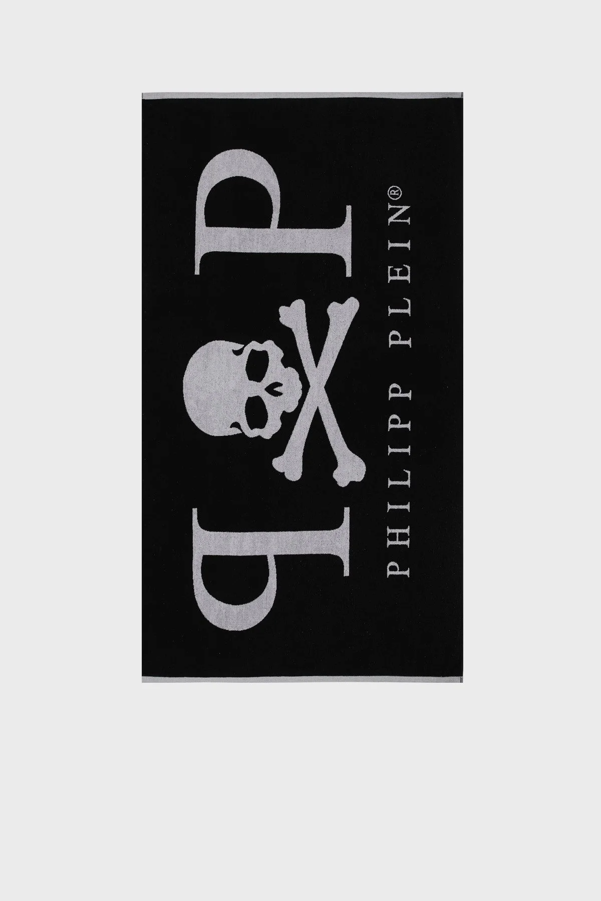 Philipp Plein Logolu % 100 Yumuşak Pamuklu Unisex Plaj Havlusu TMPP0299 SİYAH - 1