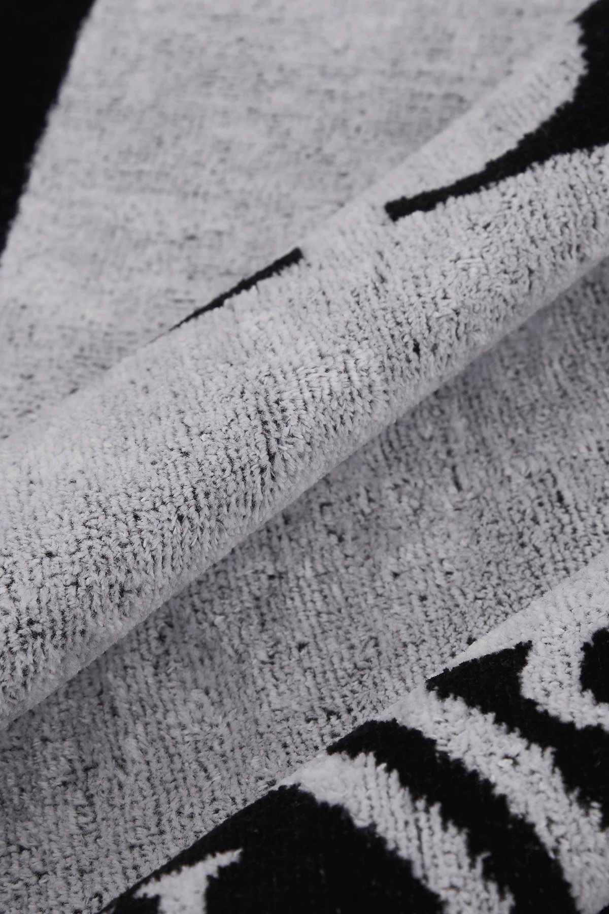 Philipp Plein Logolu % 100 Yumuşak Pamuklu Unisex Plaj Havlusu TMPP0399 SİYAH - 3