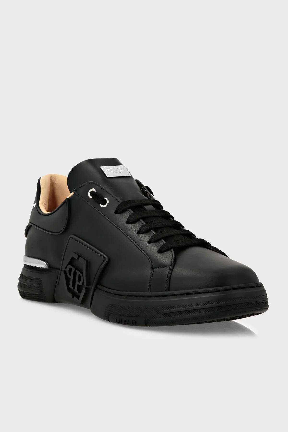 Philipp Plein Logolu Hakiki Deri Sneaker Erkek Ayakkabı FABS USC0263 PLE010N 02 SİYAH - 2