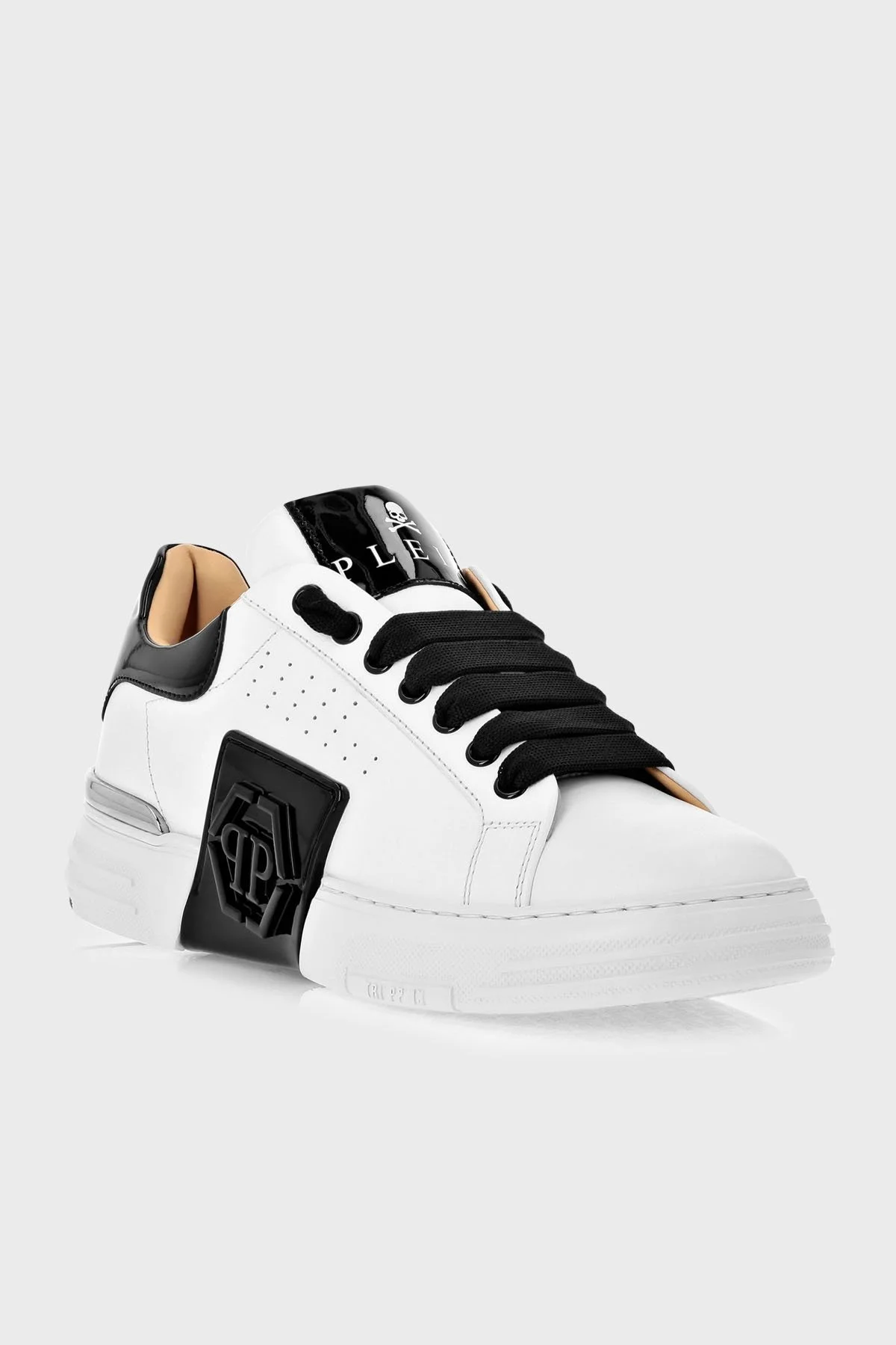 Philipp Plein Logolu Hakiki Deri Sneaker Erkek Ayakkabı FACS USC0474 PLE025N 02 SİYAH - 2