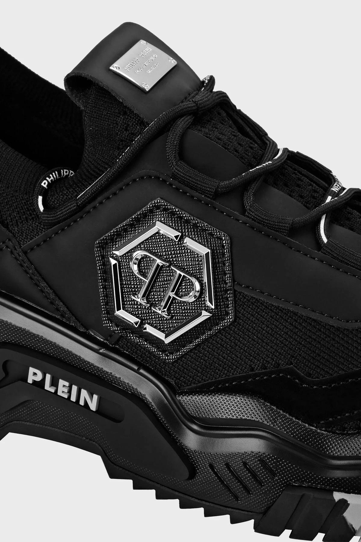 Philipp Plein Logolu Kalın Tabanlı Sneaker Erkek Ayakkabı AAAS USC0096 PTE00 3N02 SİYAH - 4