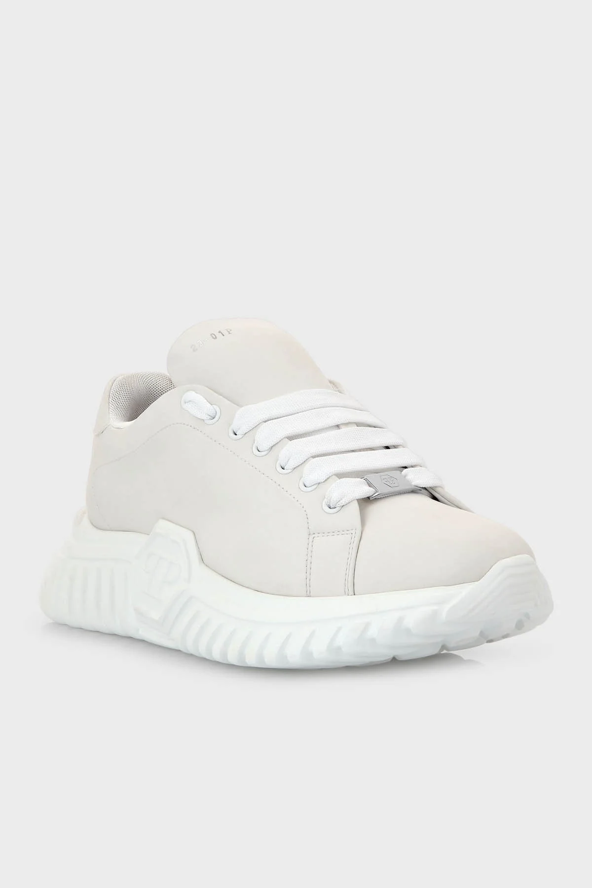 Philipp Plein Logolu Kalın Tabanlı Sneaker Erkek Ayakkabı SACS USC0413 PLE008N 01 BEYAZ - 2