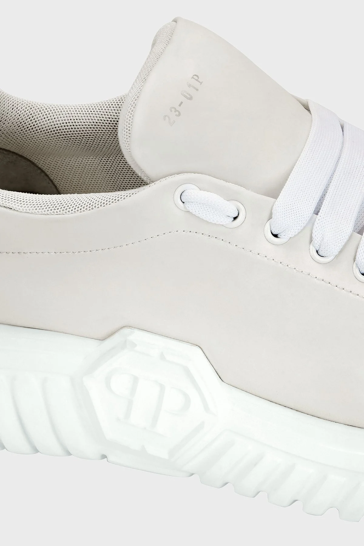 Philipp Plein Logolu Kalın Tabanlı Sneaker Erkek Ayakkabı SACS USC0413 PLE008N 01 BEYAZ - 3