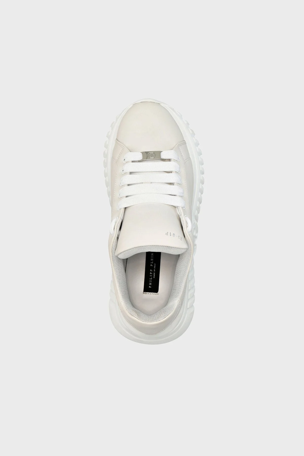 Philipp Plein Logolu Kalın Tabanlı Sneaker Erkek Ayakkabı SACS USC0413 PLE008N 01 BEYAZ - 4