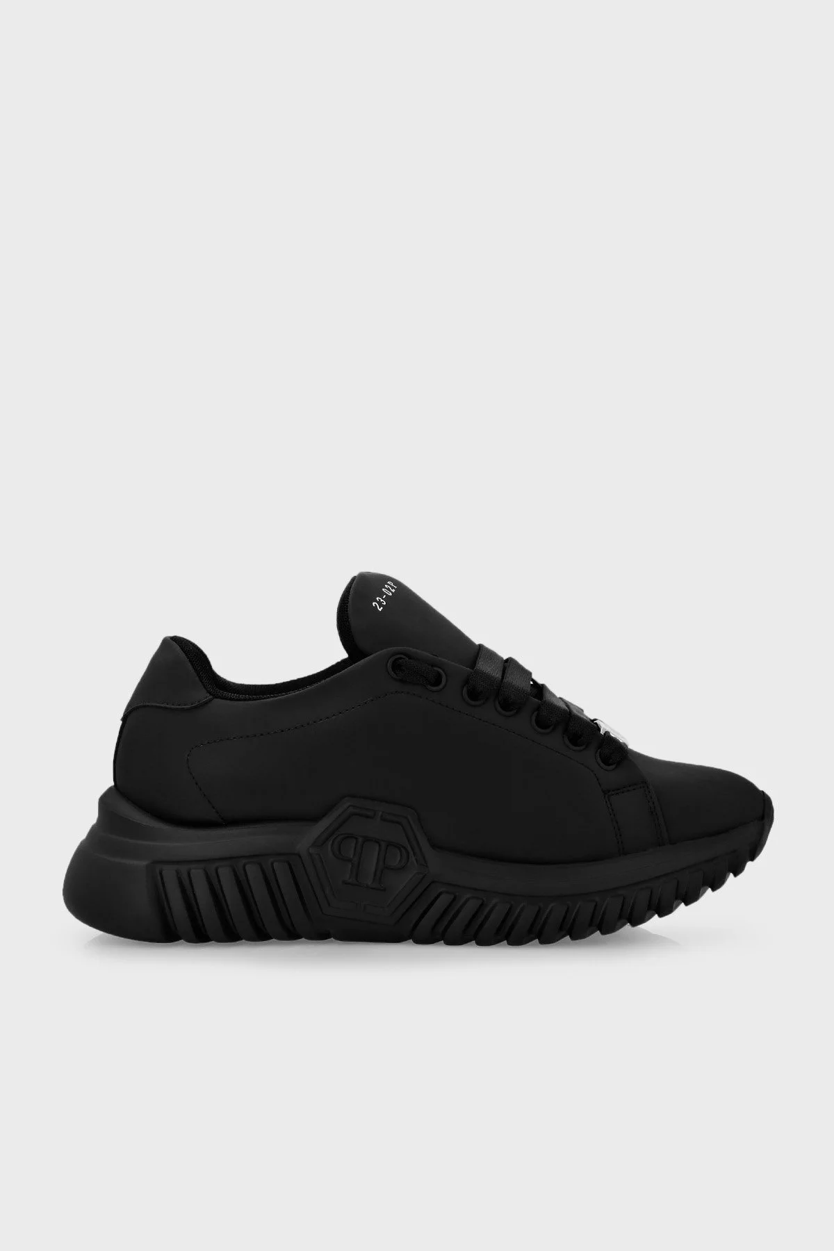 Philipp Plein Logolu Kalın Tabanlı Sneaker Erkek Ayakkabı SACS USC0413 PLE008N 02 SİYAH - 1