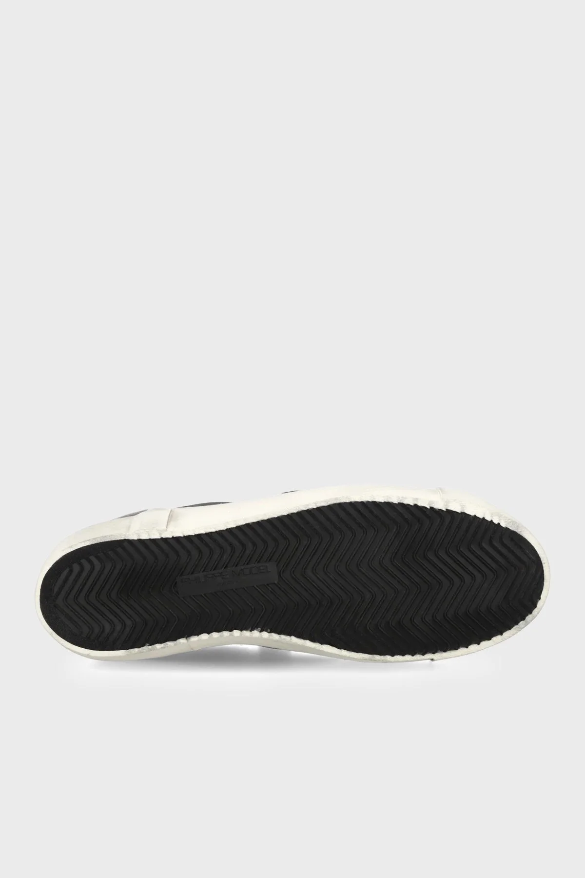 Philippe Model Deri Logolu Sneaker Erkek Ayakkabı PRLUV039 Siyah-beyaz - 5