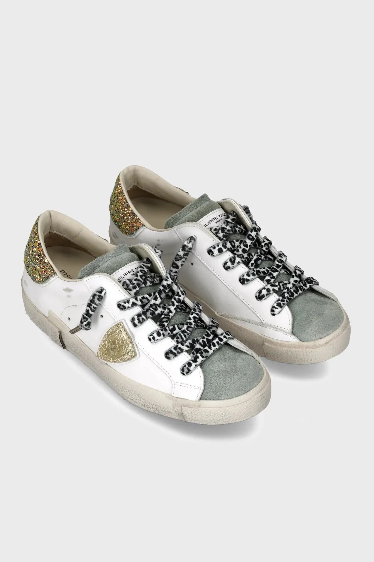 Philippe Model Deri Pul Detaylı Sneaker Bayan Ayakkabı PRLDVG07VG07 BEYAZ - 2