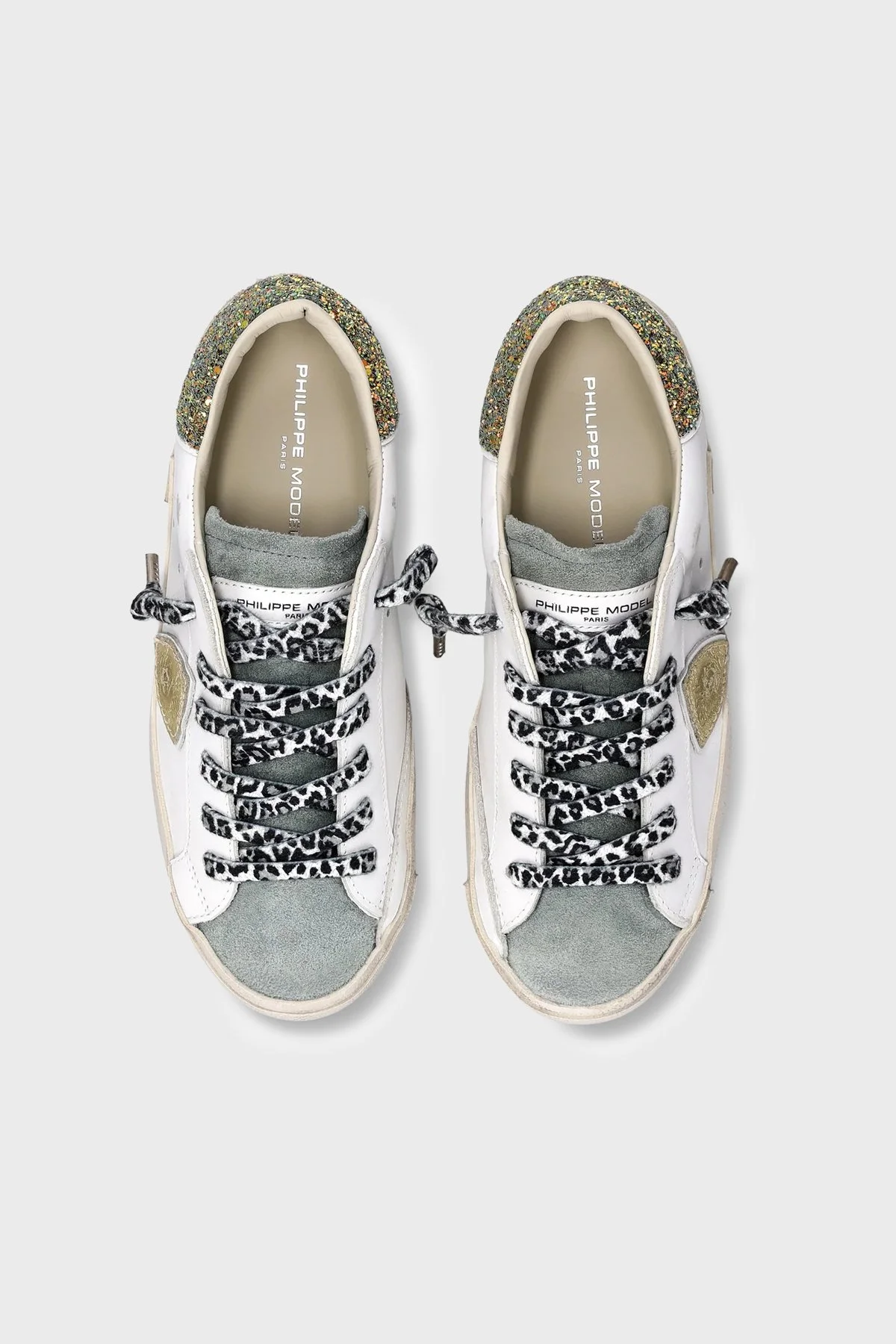 Philippe Model Deri Pul Detaylı Sneaker Bayan Ayakkabı PRLDVG07VG07 BEYAZ - 3