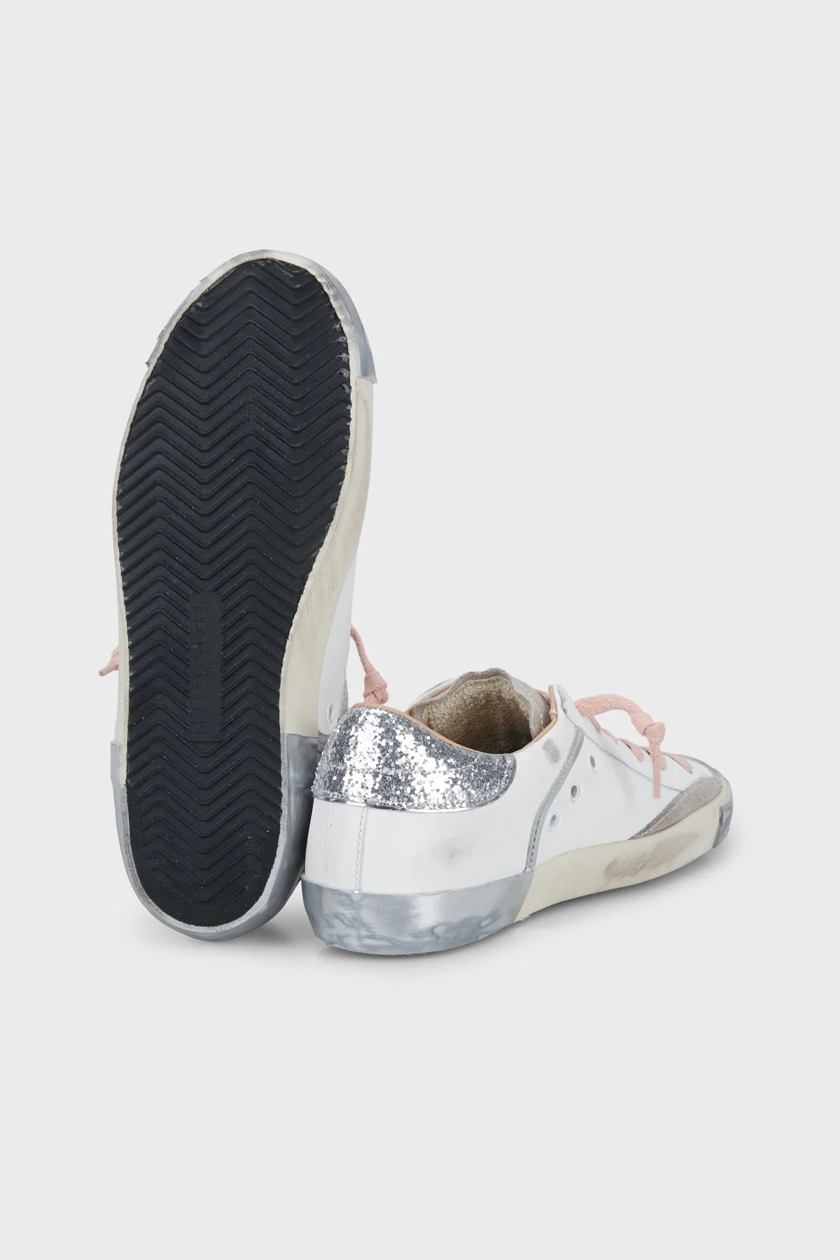 Philippe Model Sim Detaylı Deri Sneaker Kadın Ayakkabı PRLDVG10 Beyaz-gri-mavi - 4